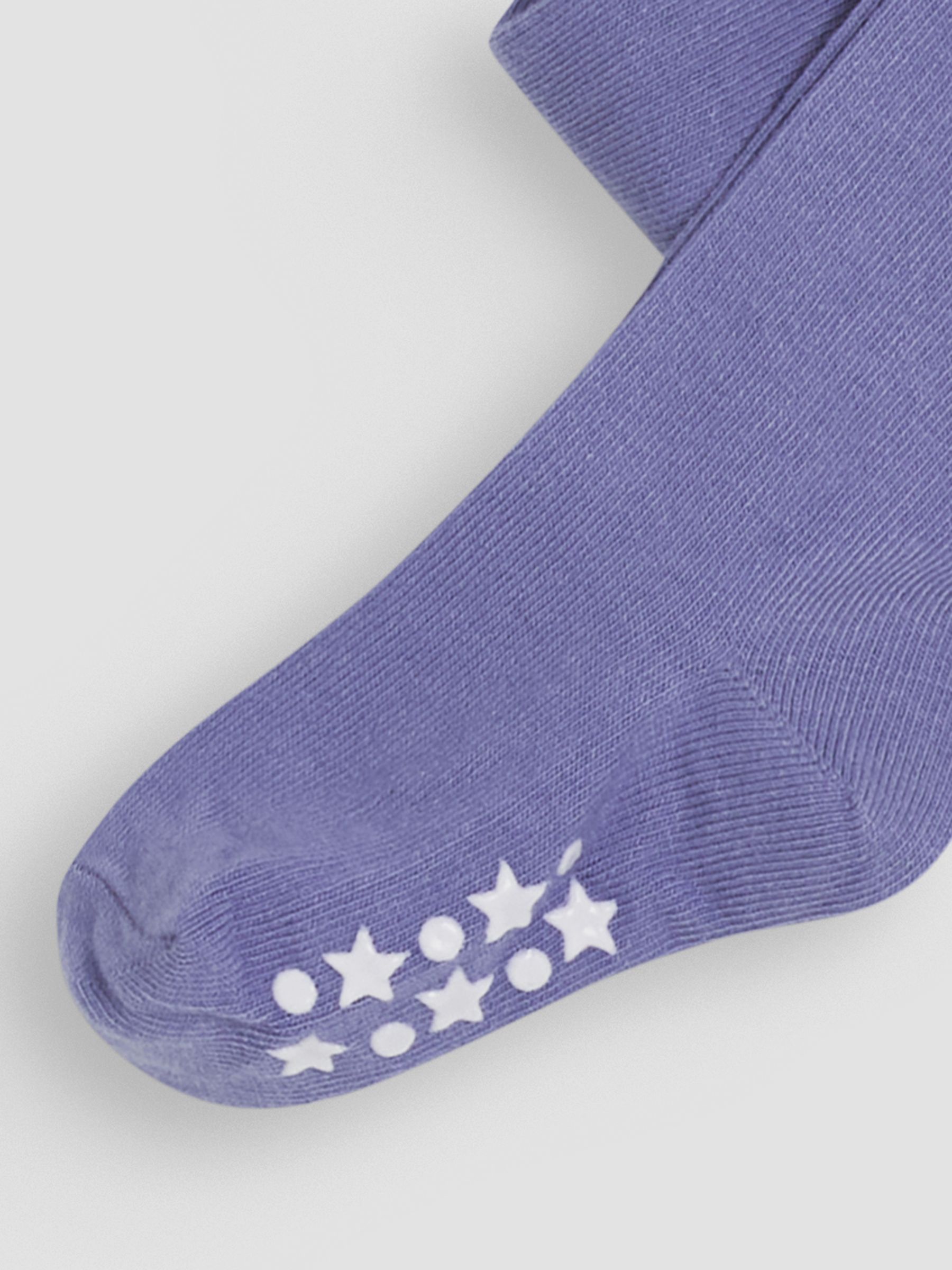 China Blue Cotton Rich Plain Tights - Image 2 of 2