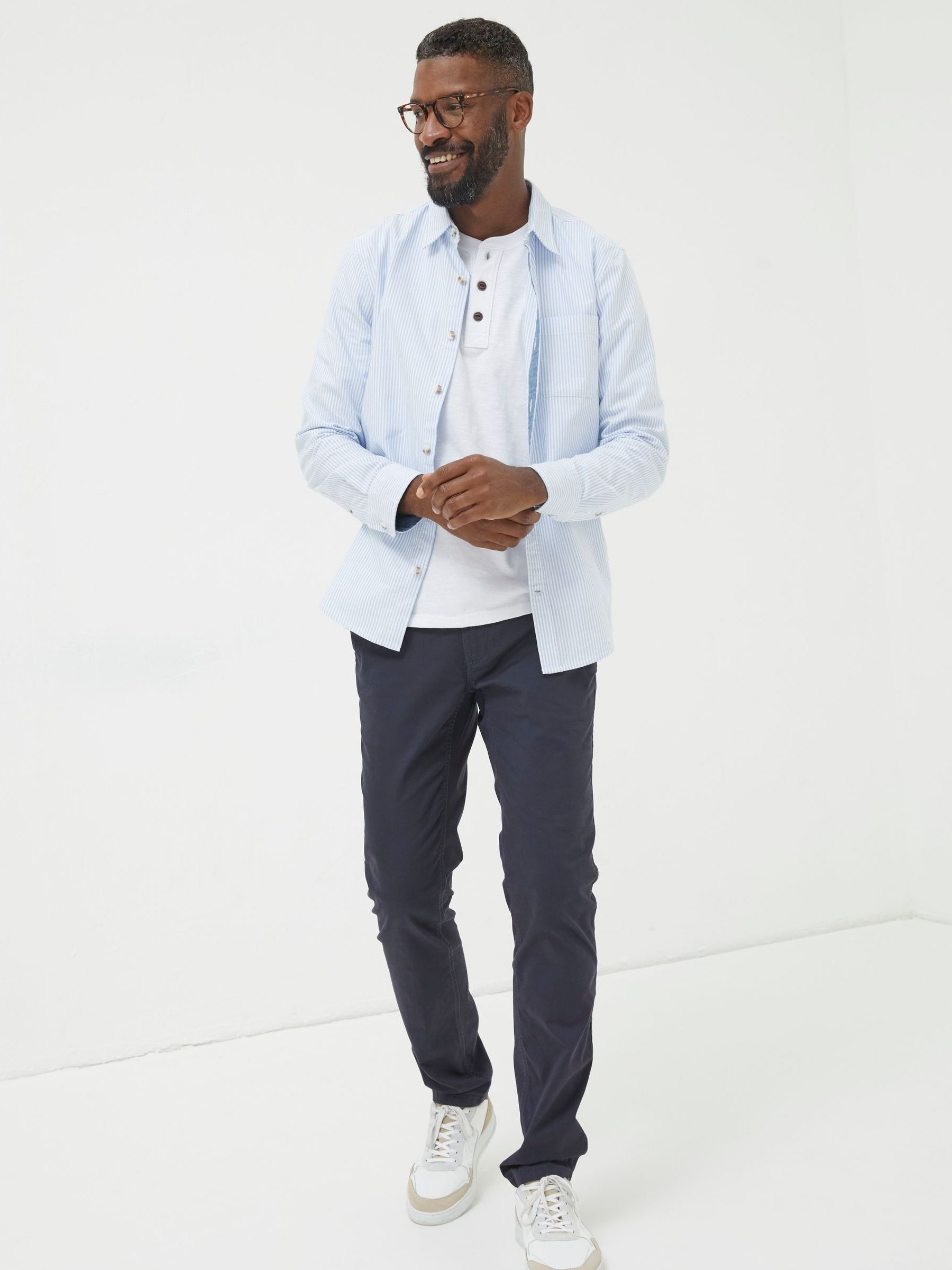 Dark Blue Slim Heyshott Chinos - Image 3 of 5