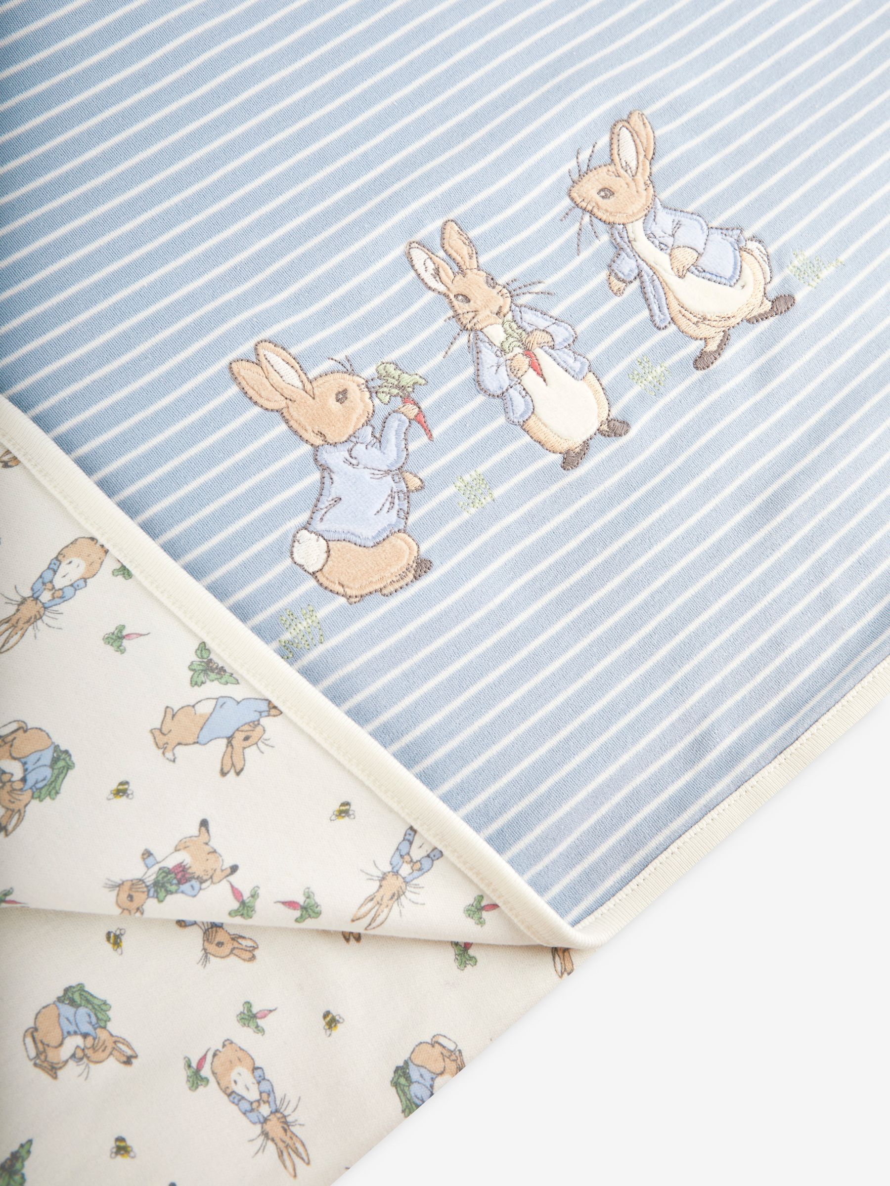 Peter Rabbit Print Reversible Jersey Shawl - Image 3 of 4