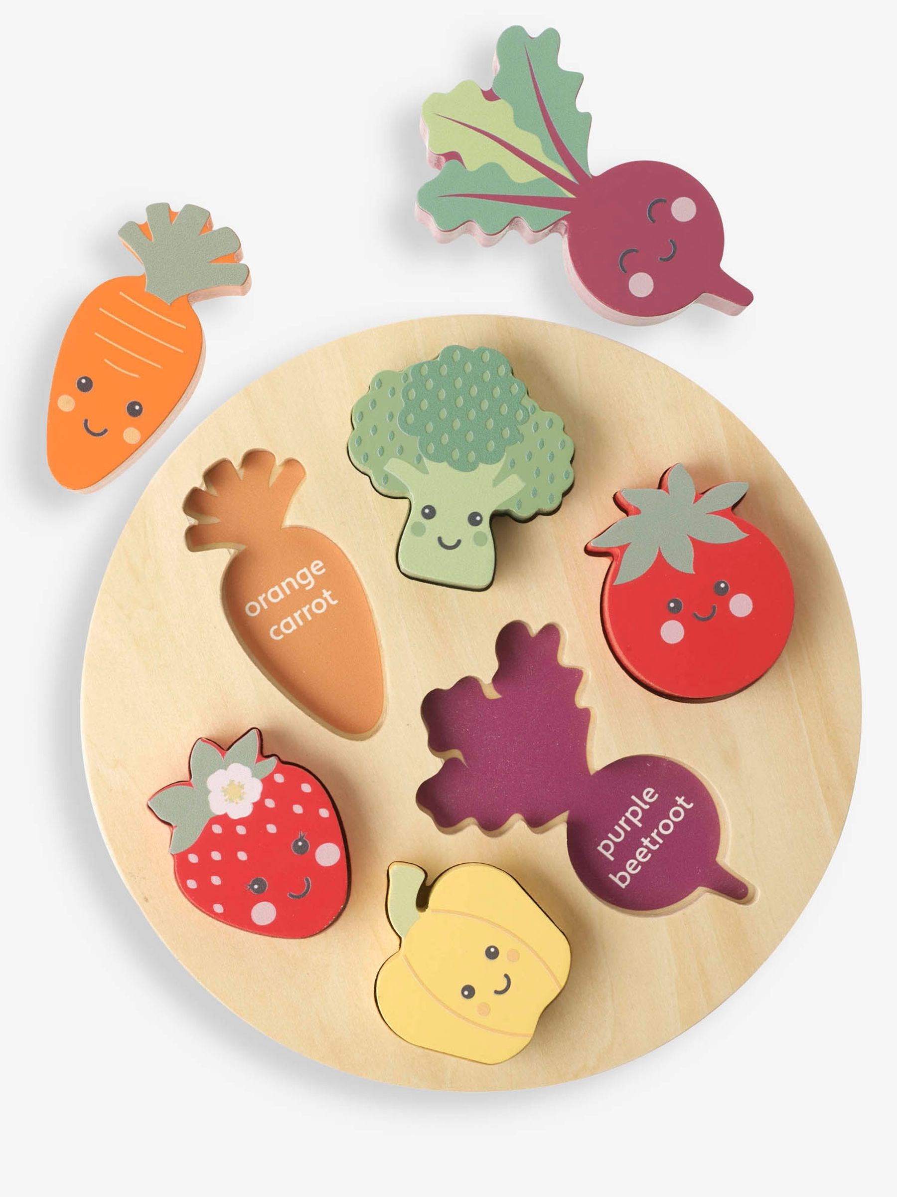 Orange Tree Toys Happy Veggies Puzzle - Image 1 of 7