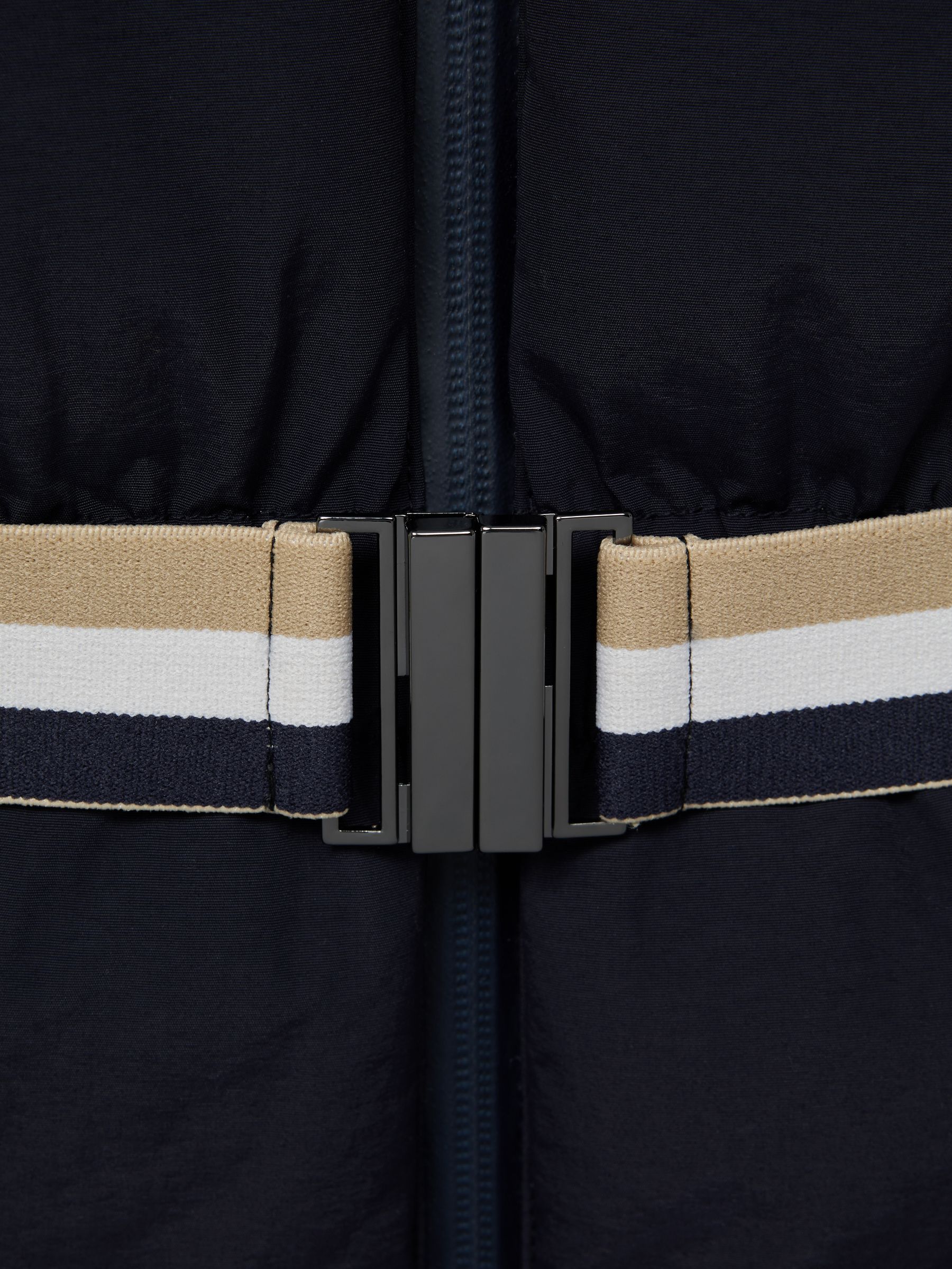 9-12 yrs Quilted Fur Hooded Coat in Navy - Image 7 of 7