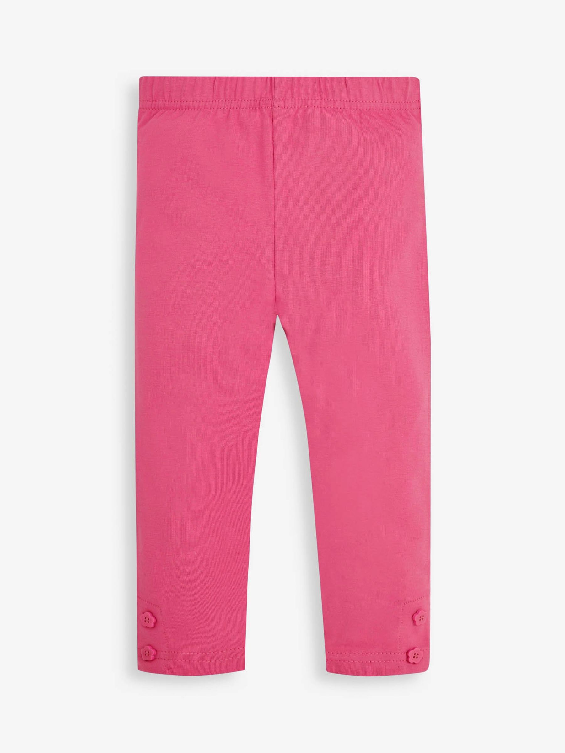 Pink 2-Pack Strawberry Ditsy Print & Fuchsia Leggings - Image 3 of 5