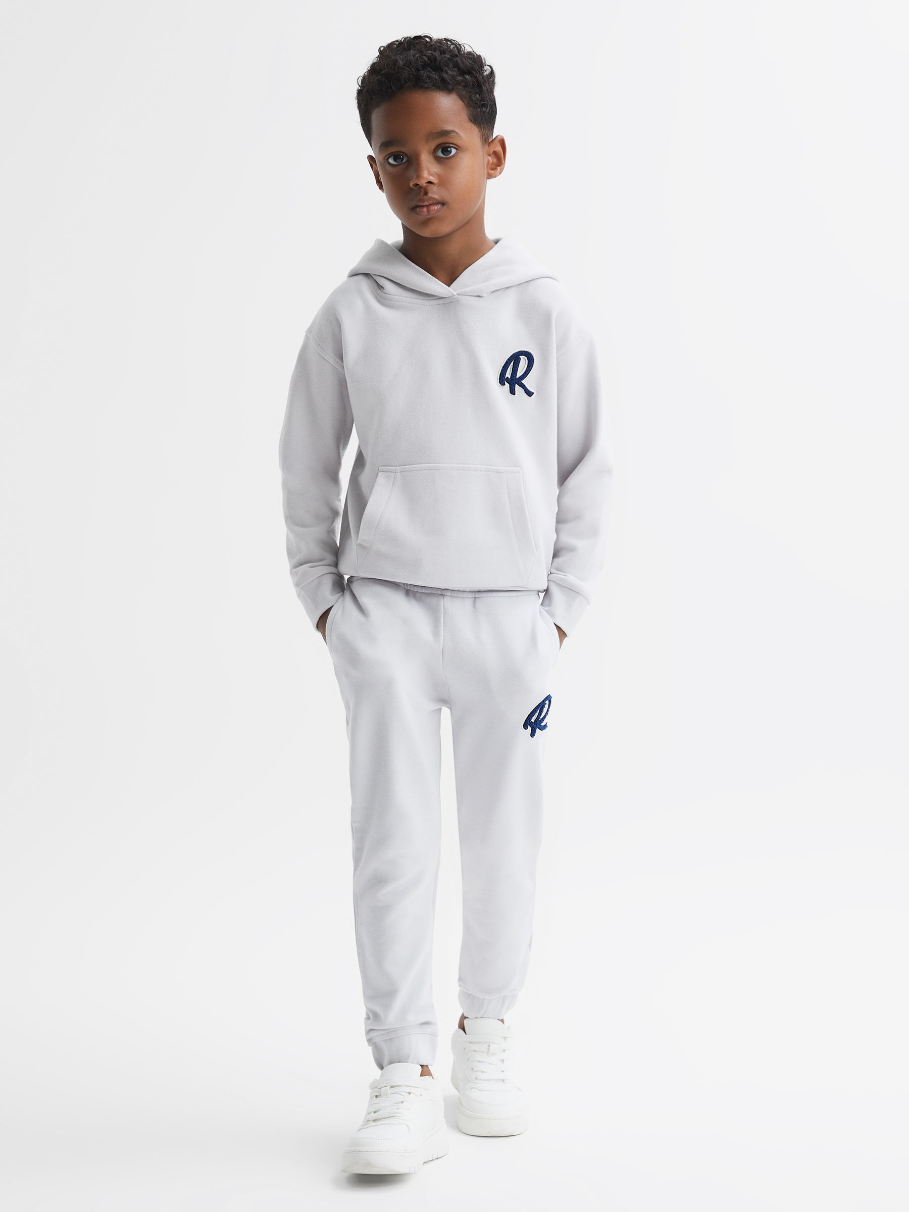 Junior Garment Dyed Logo Joggers in Ice Blue - Image 1 of 6