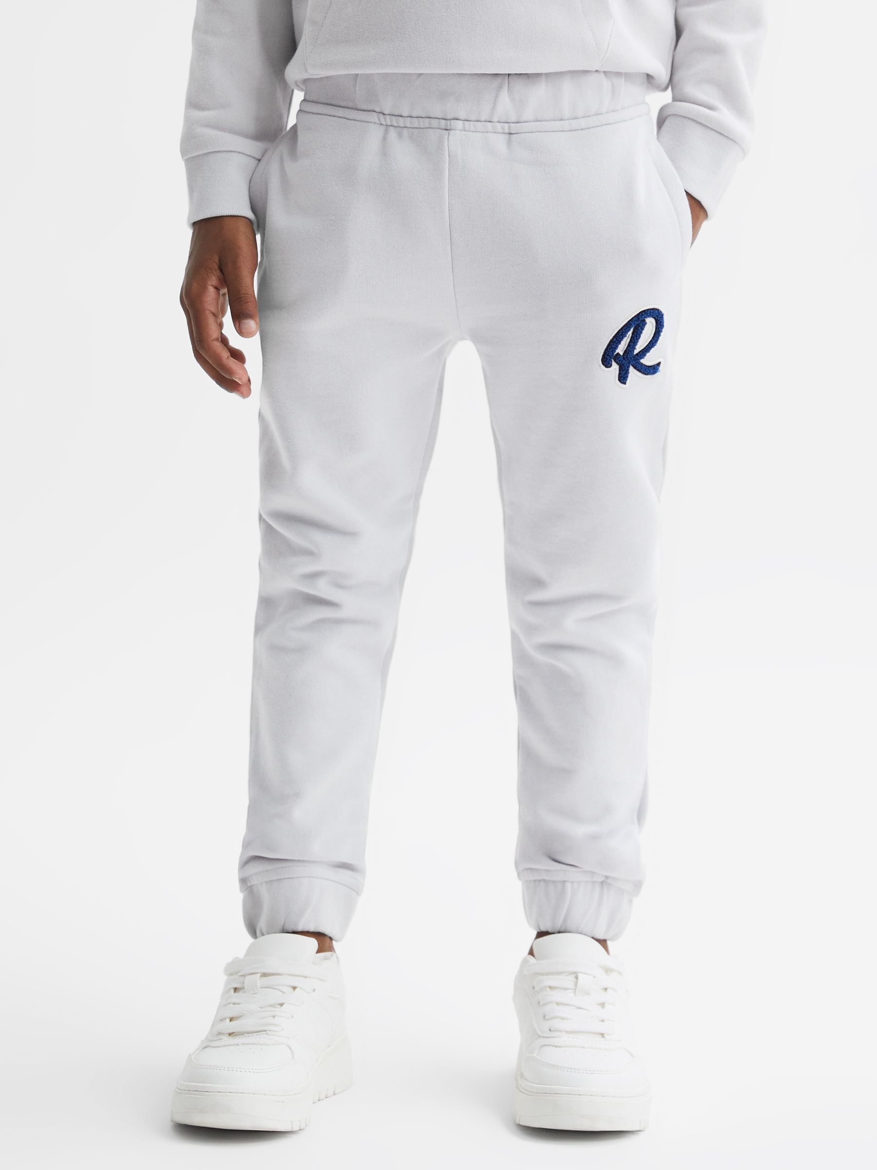 Junior Garment Dyed Logo Joggers in Ice Blue - Image 3 of 6
