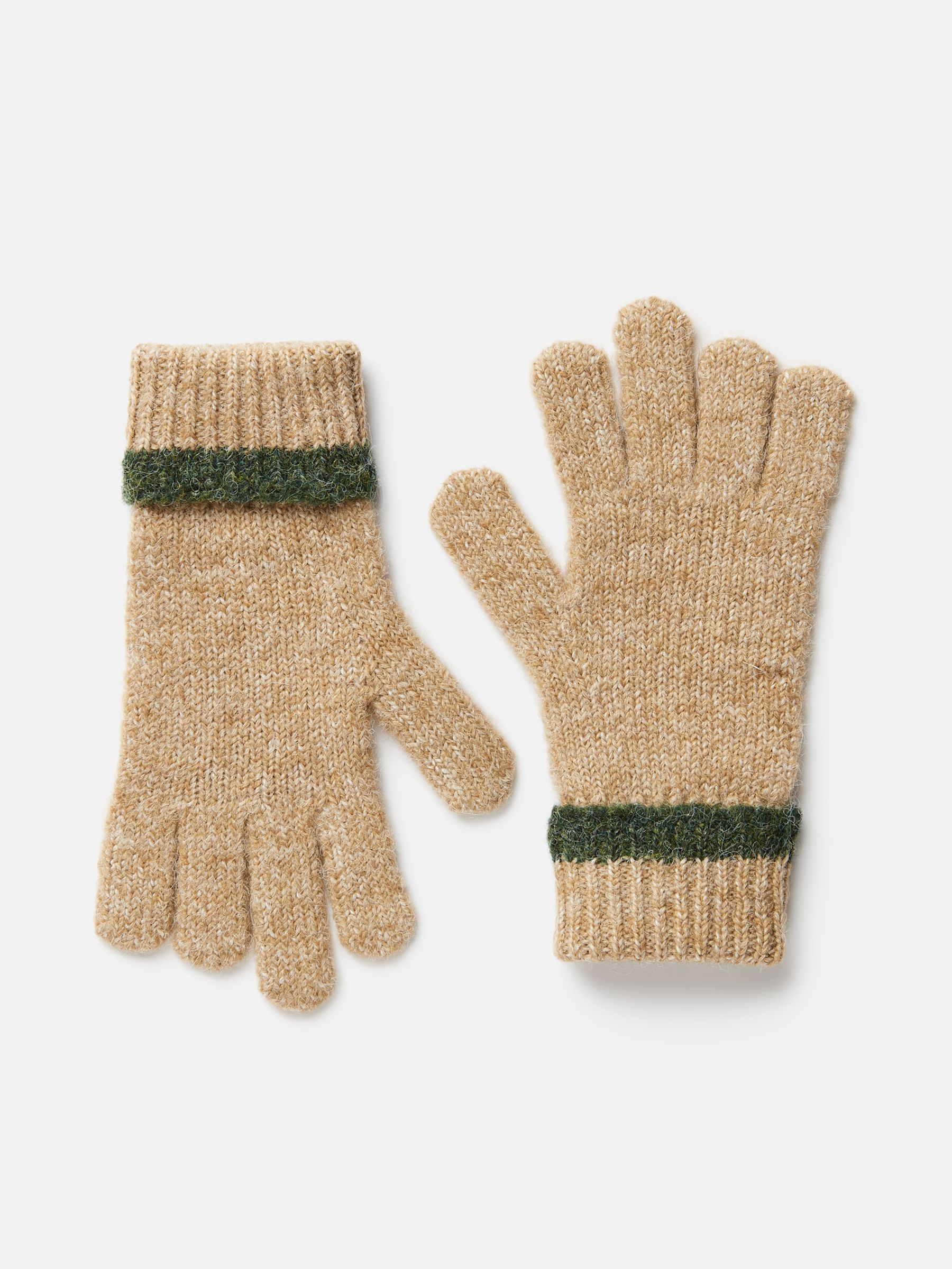 Albert Oatmeal Knitted Gloves - Image 2 of 3