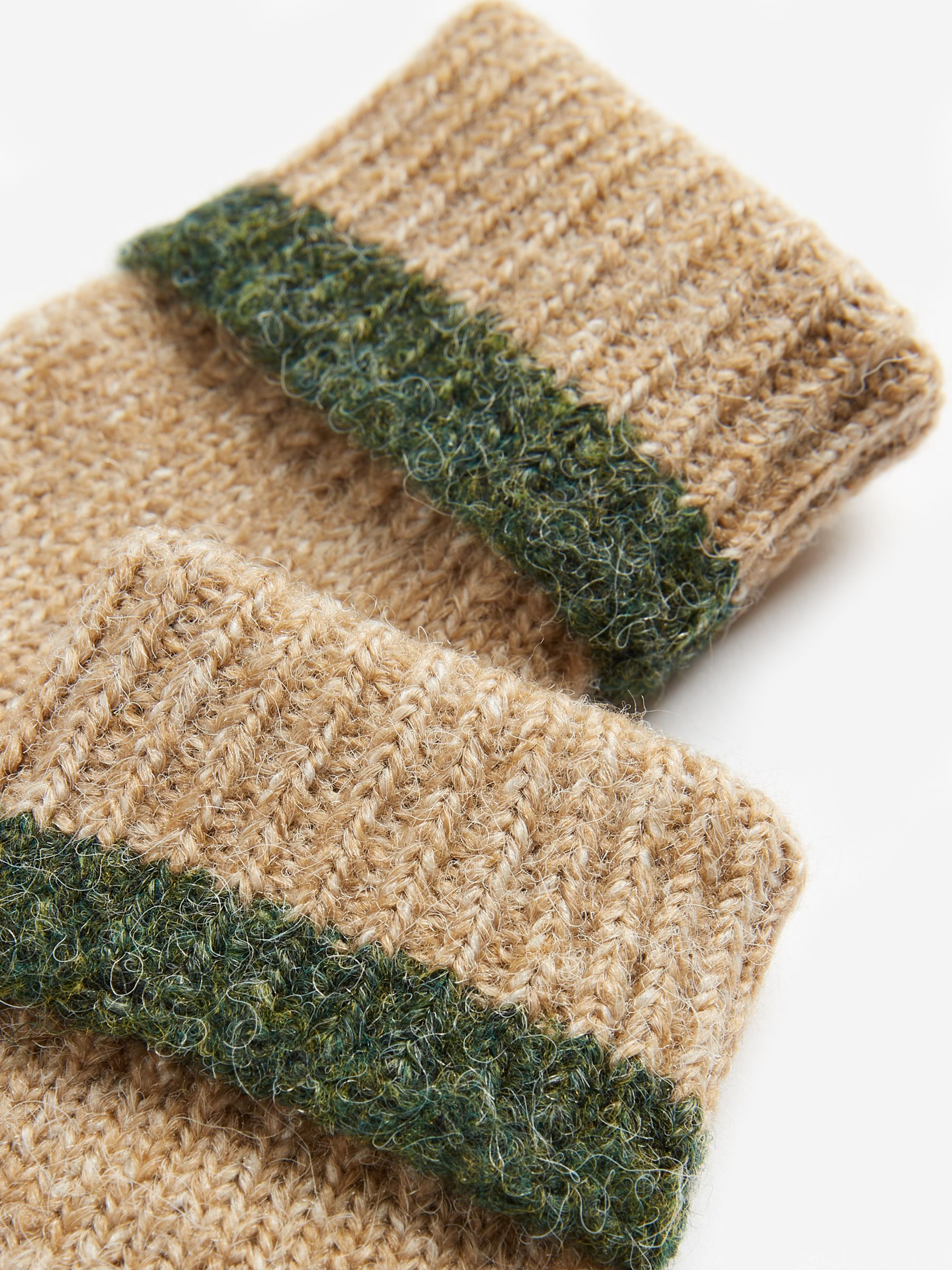Albert Oatmeal Knitted Gloves - Image 3 of 3