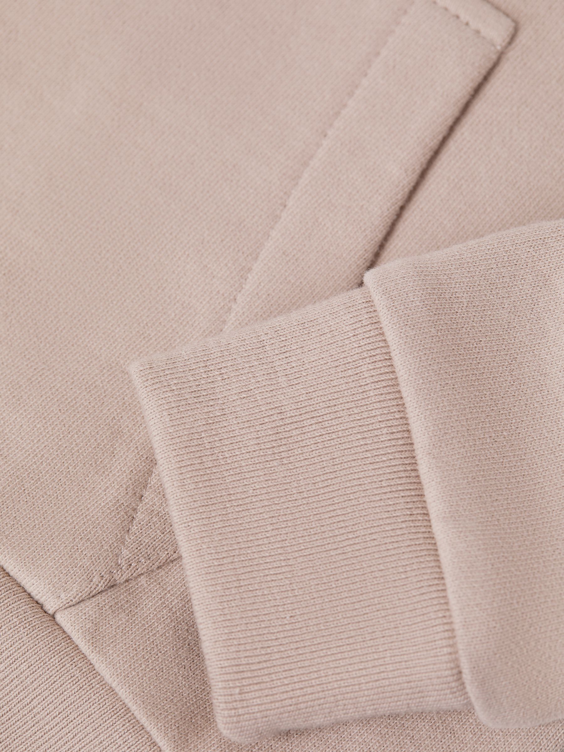 Senior Oversized Cotton Jersey Hoodie in Taupe - Image 6 of 6