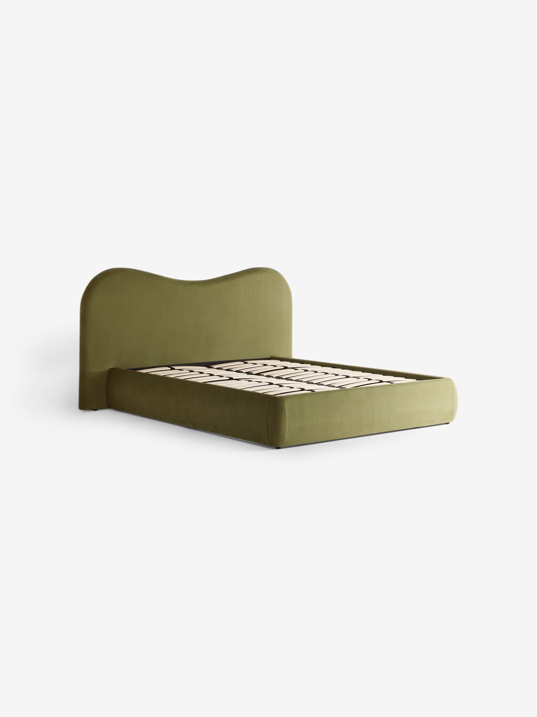 Maya Ottoman Bed in Fern Green Velvet - Image 4 of 6