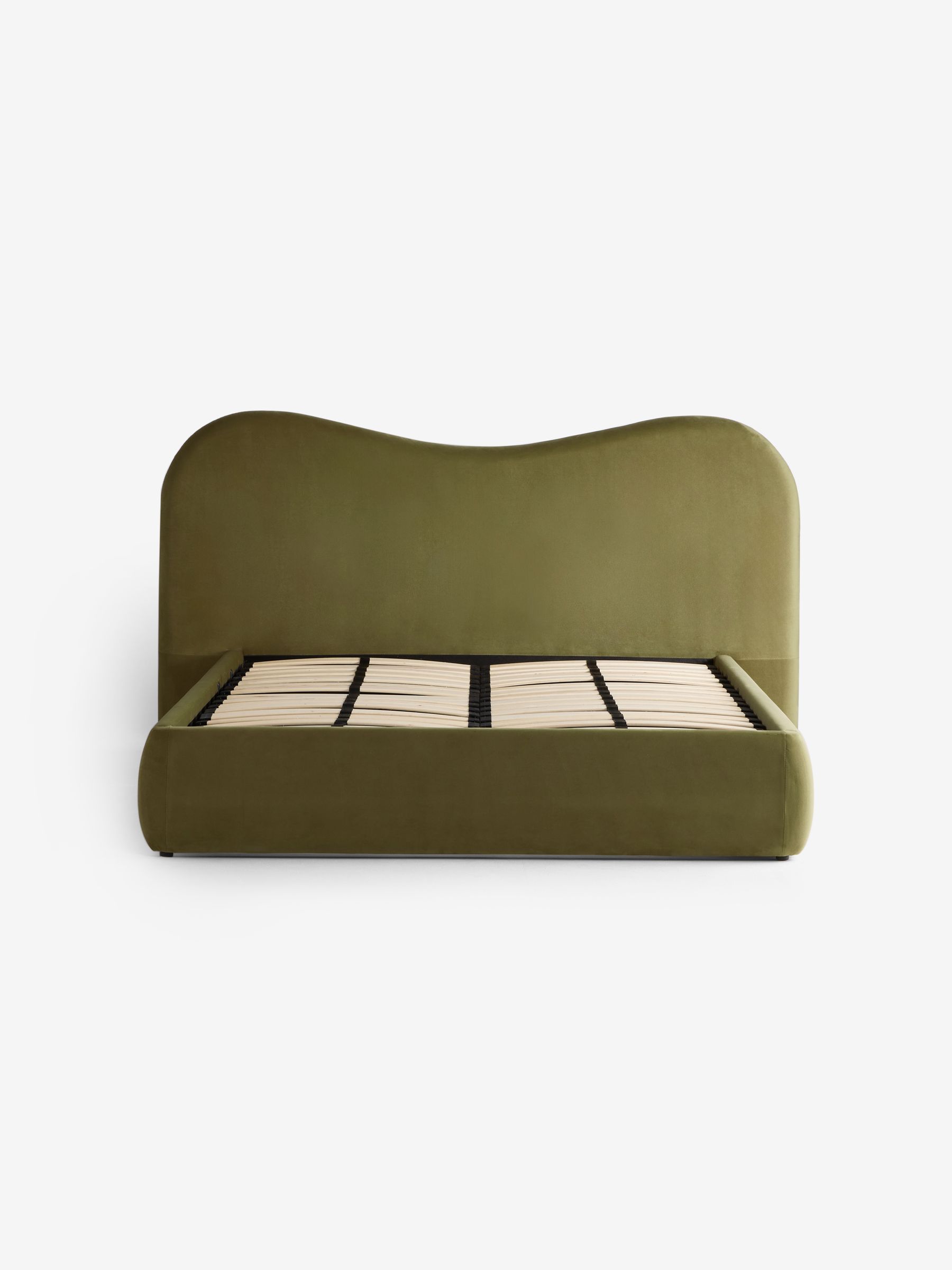 Maya Ottoman Bed in Fern Green Velvet - Image 5 of 6