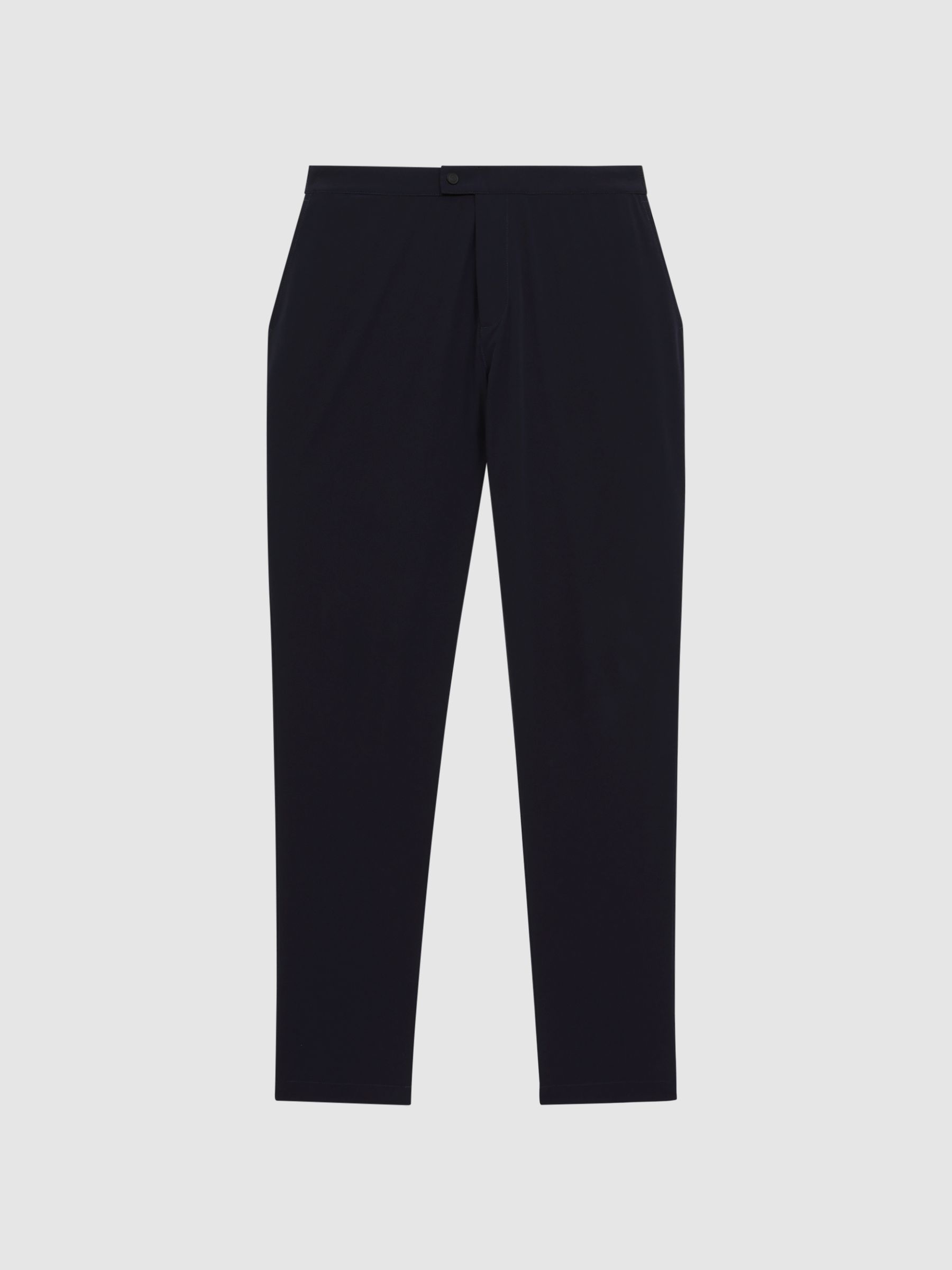 Elasticated Waistband Trousers in Navy - Image 2 of 7