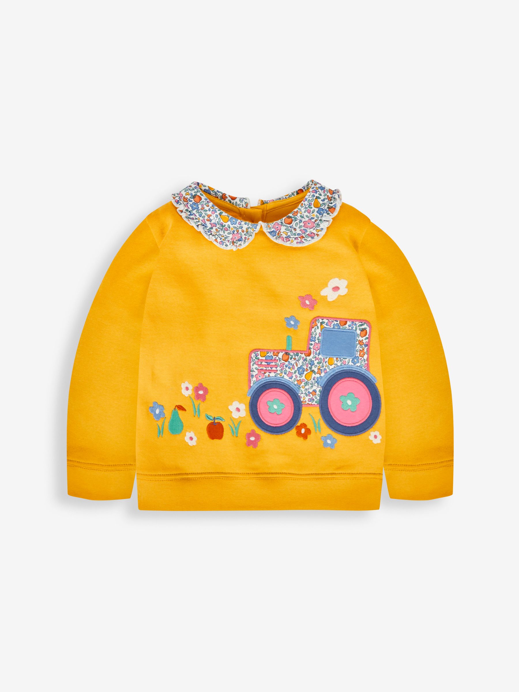 Mustard Tractor Appliqué Sweatshirt & Leggings Set - Image 2 of 5