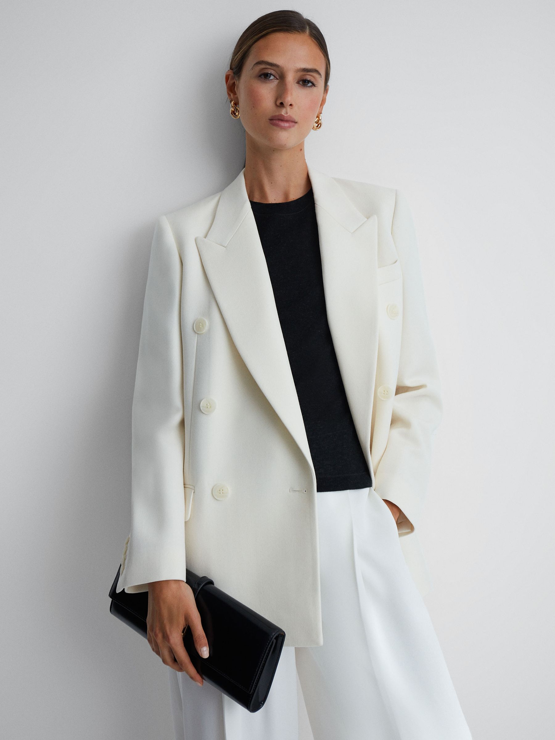 Casual Wool Marl T-Shirt in Charcoal - Image 3 of 5