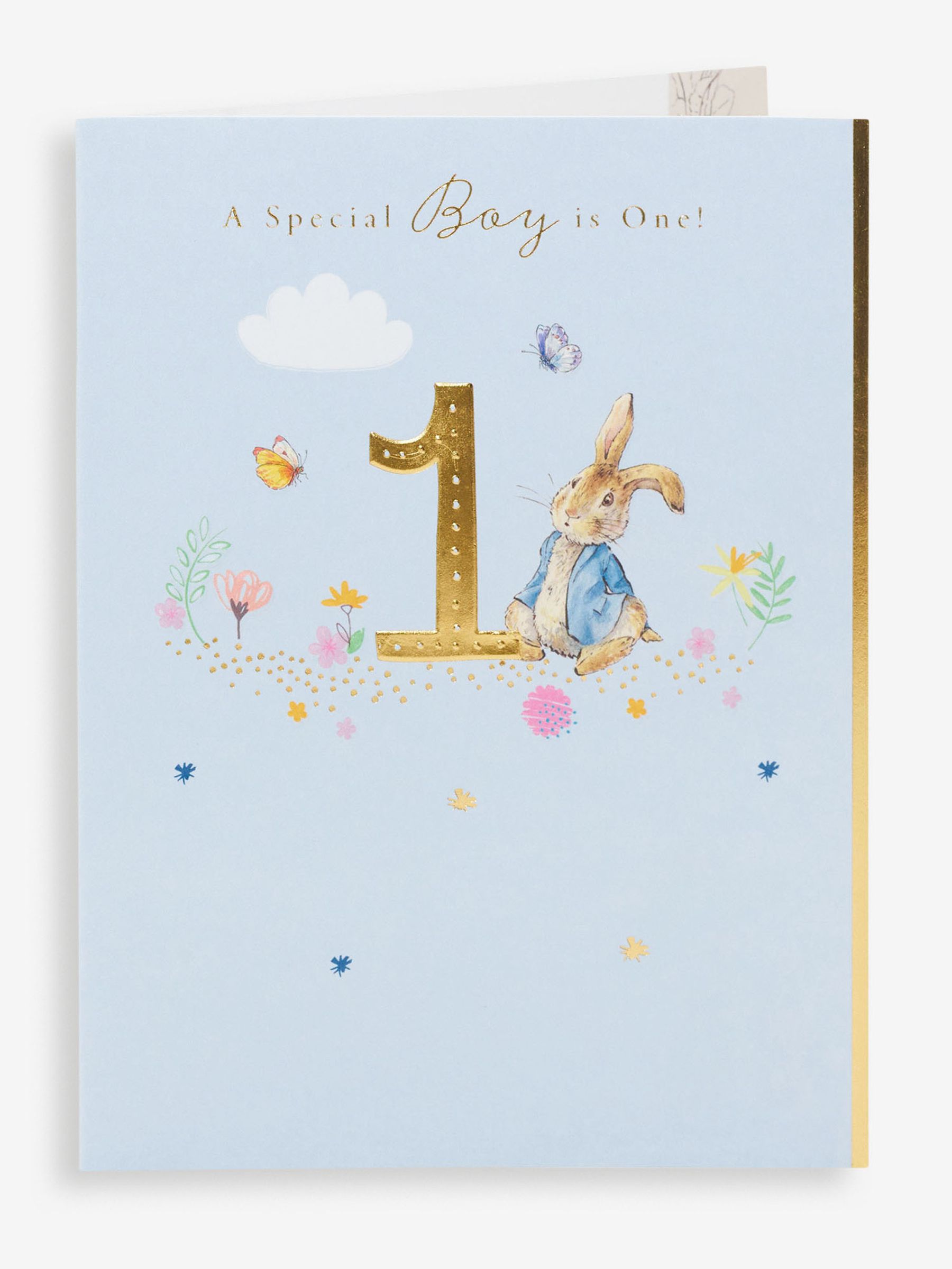 Peter Rabbit 1st Birthday Card - Image 2 of 5