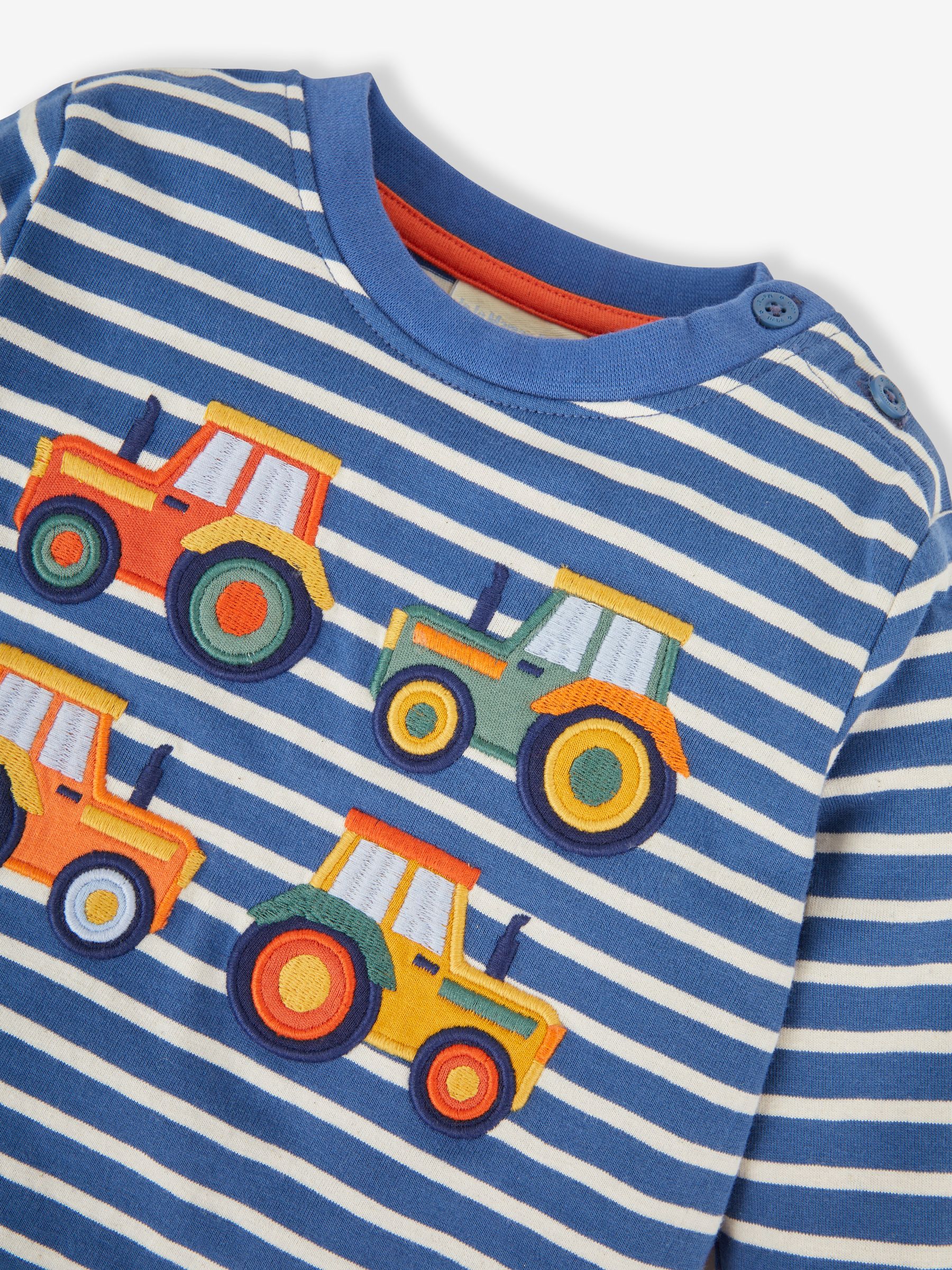 Indigo Tractor Appliqué Top - Image 2 of 2