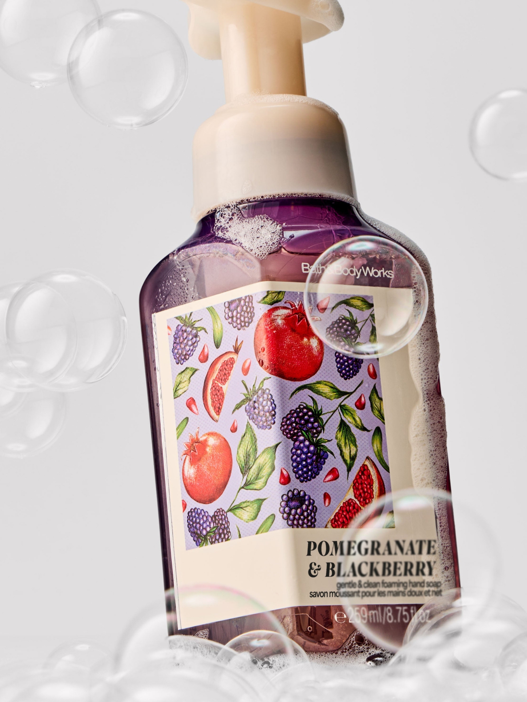 Pomegranate & Blackberry Gentle & Clean Foaming Hand Soap 259ml - Image 2 of 5