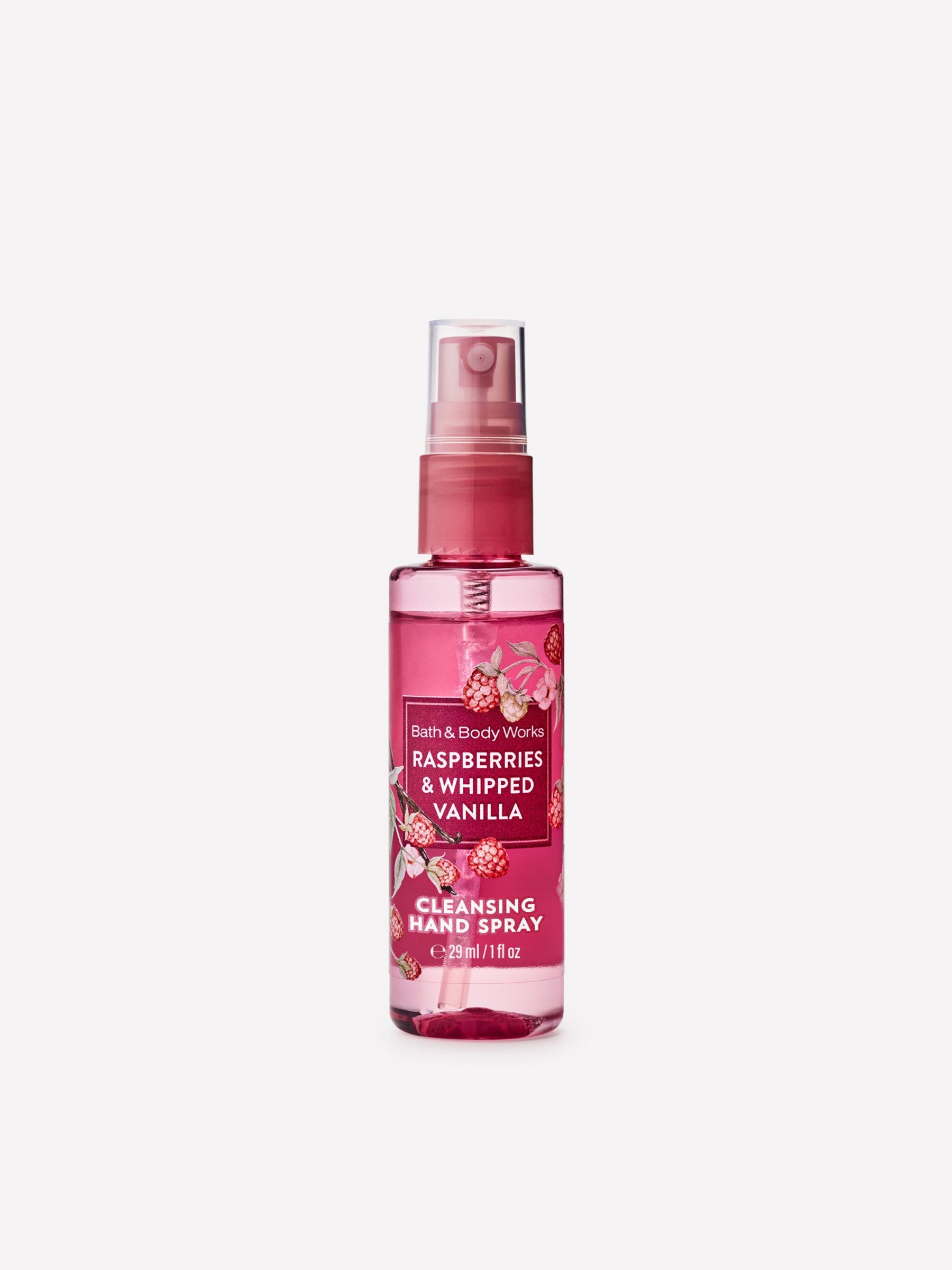 Raspberries & Whipped Vanilla Cleansing Hand Gel Spray 29ml - Image 1 of 3
