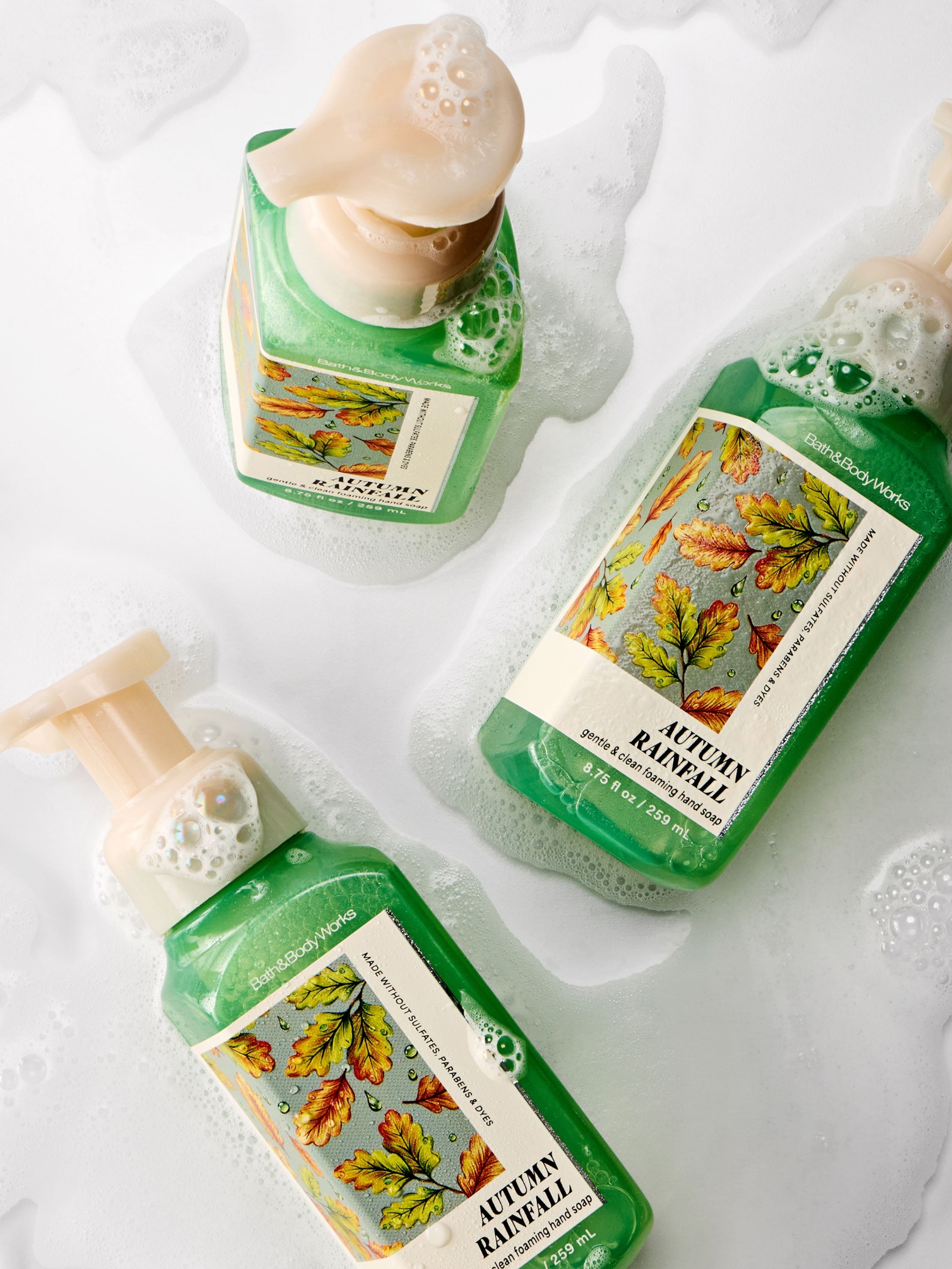 Autumn Rainfall Gentle & Clean Foaming Hand Soap 259ml - Image 4 of 5