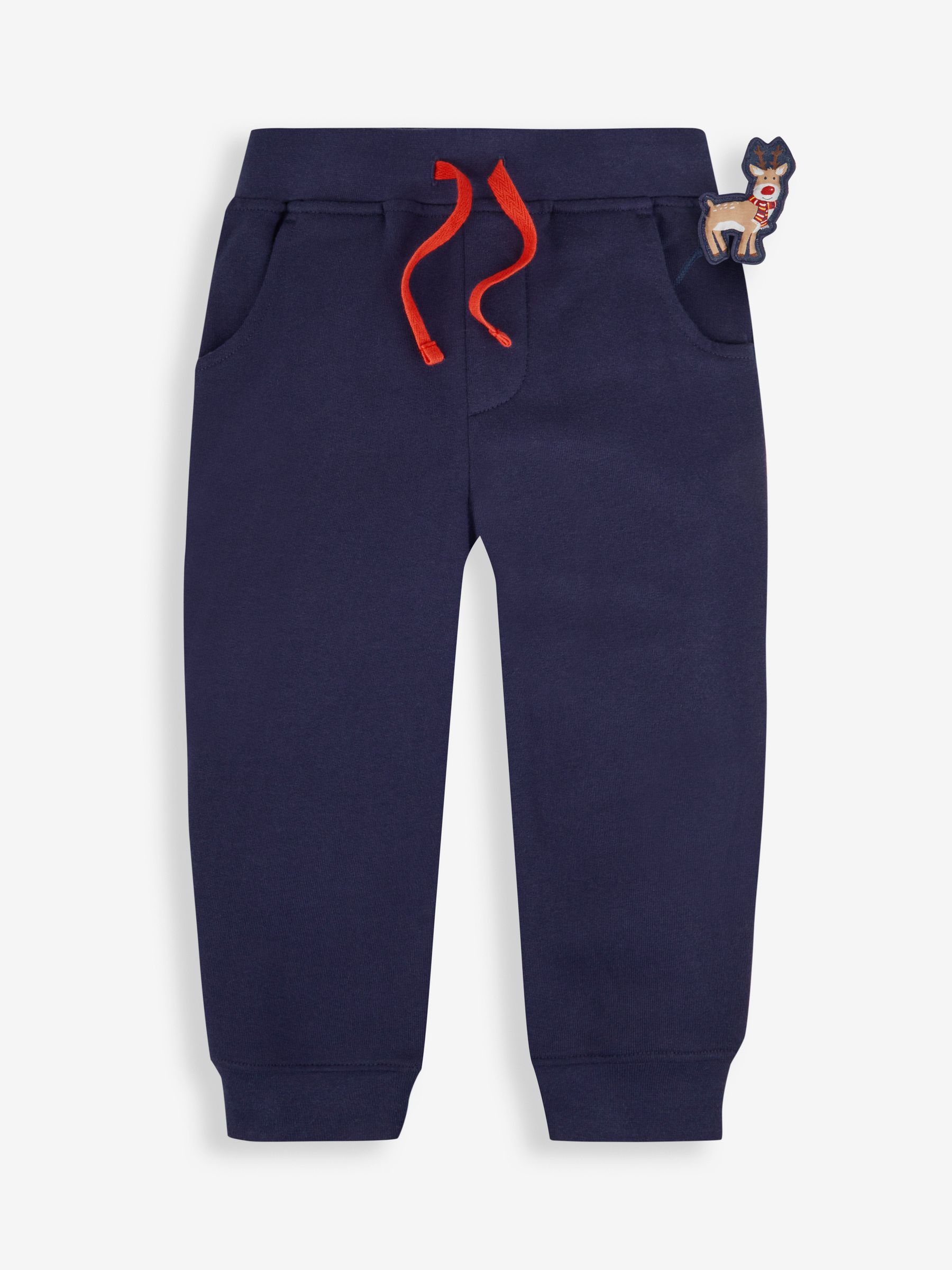Red Boys' Reindeer Sweatshirt & Jogger With Pet In Pocket Set - Image 3 of 5