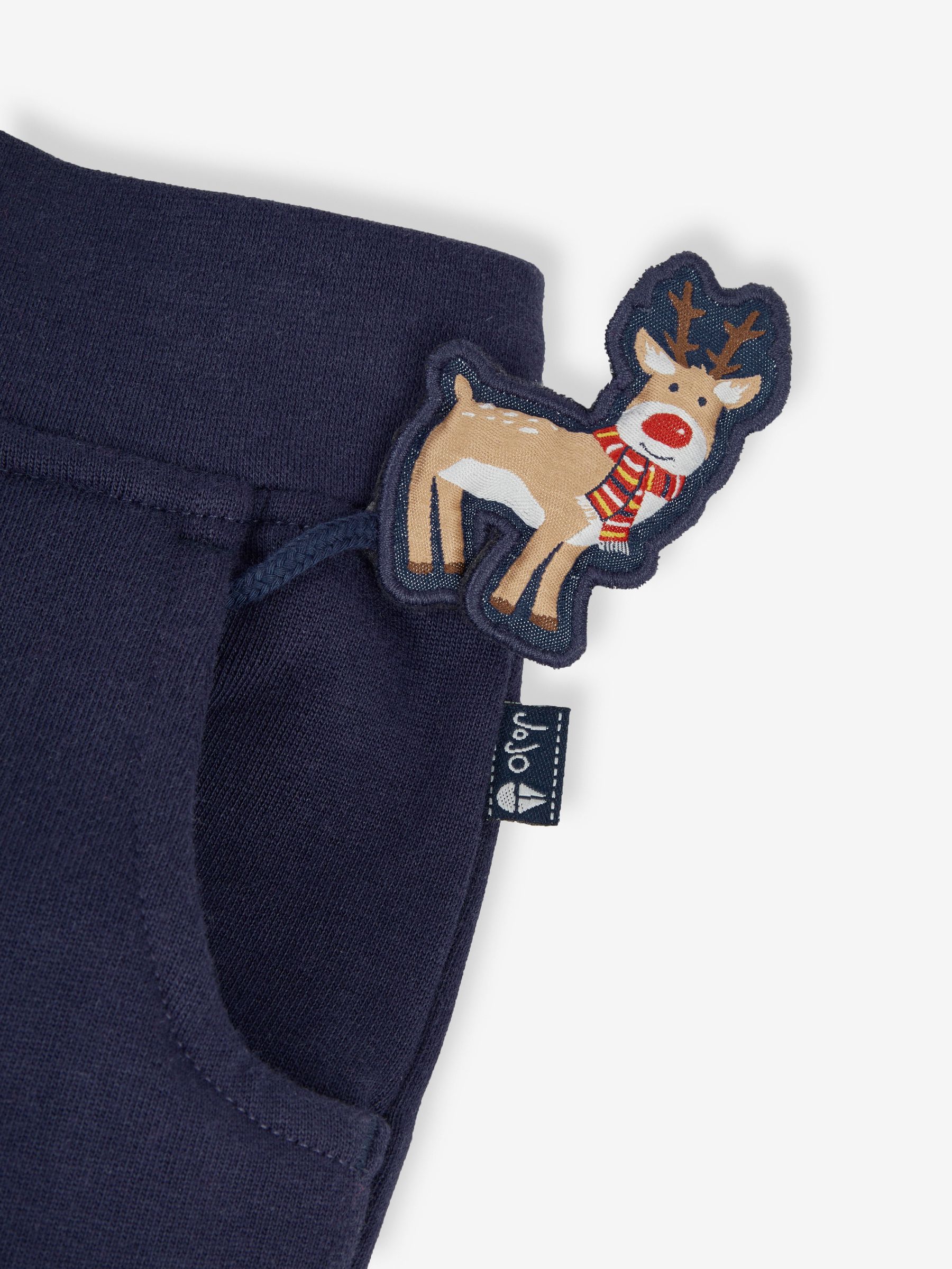 Red Boys' Reindeer Sweatshirt & Jogger With Pet In Pocket Set - Image 5 of 5