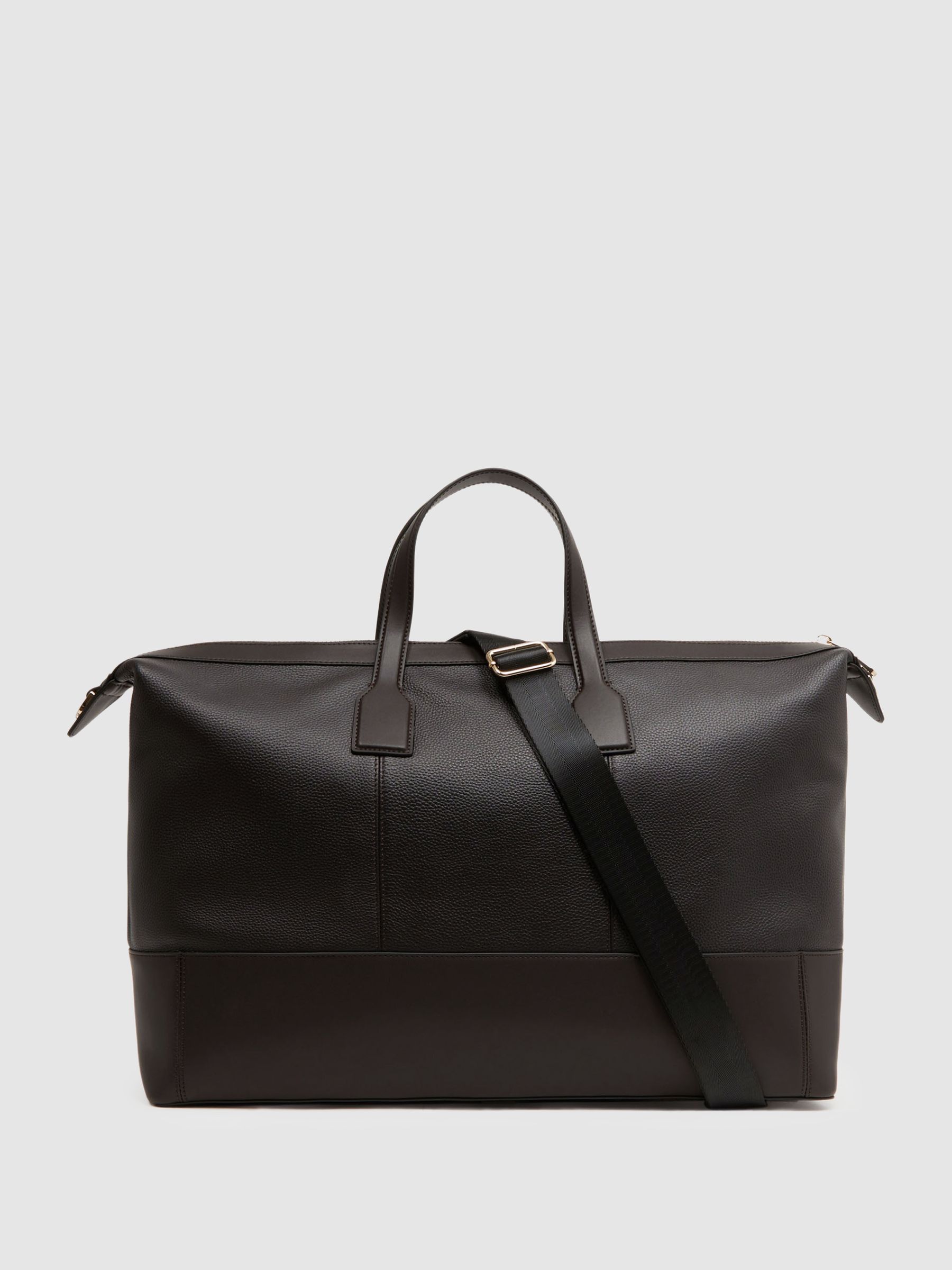 Leather Holdall in Chocolate - Image 4 of 5