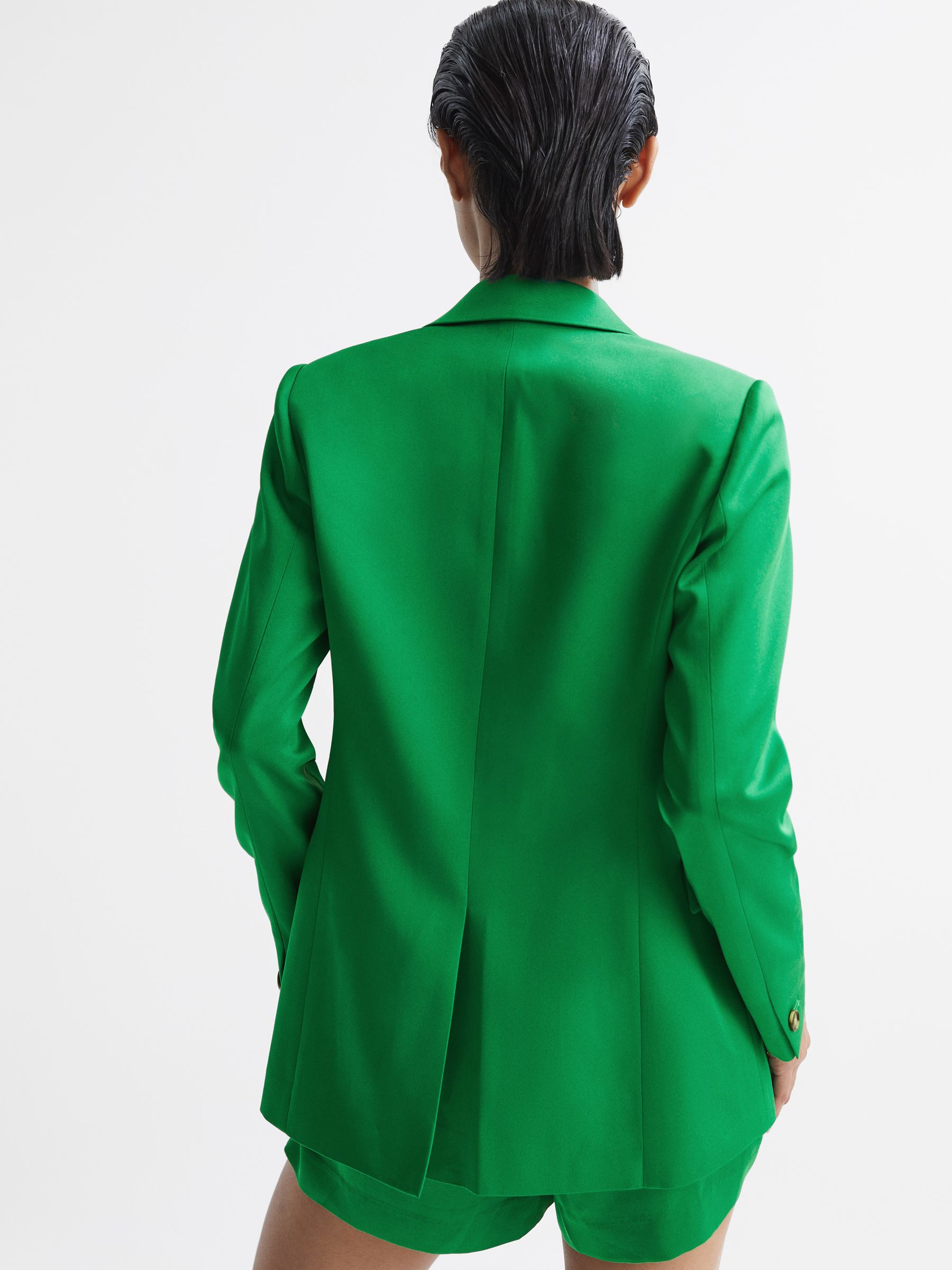 Tailored Single Breasted Blazer in Green - Image 5 of 7