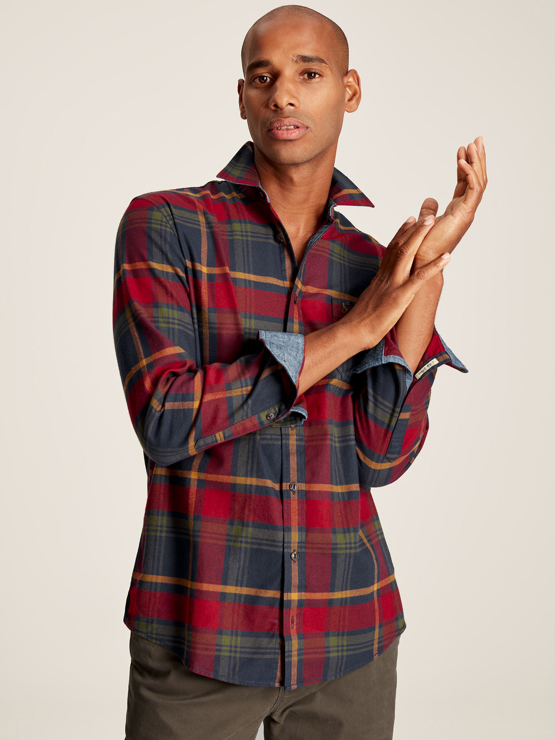 Buchannan Red Cotton Check Shirt - Image 1 of 6