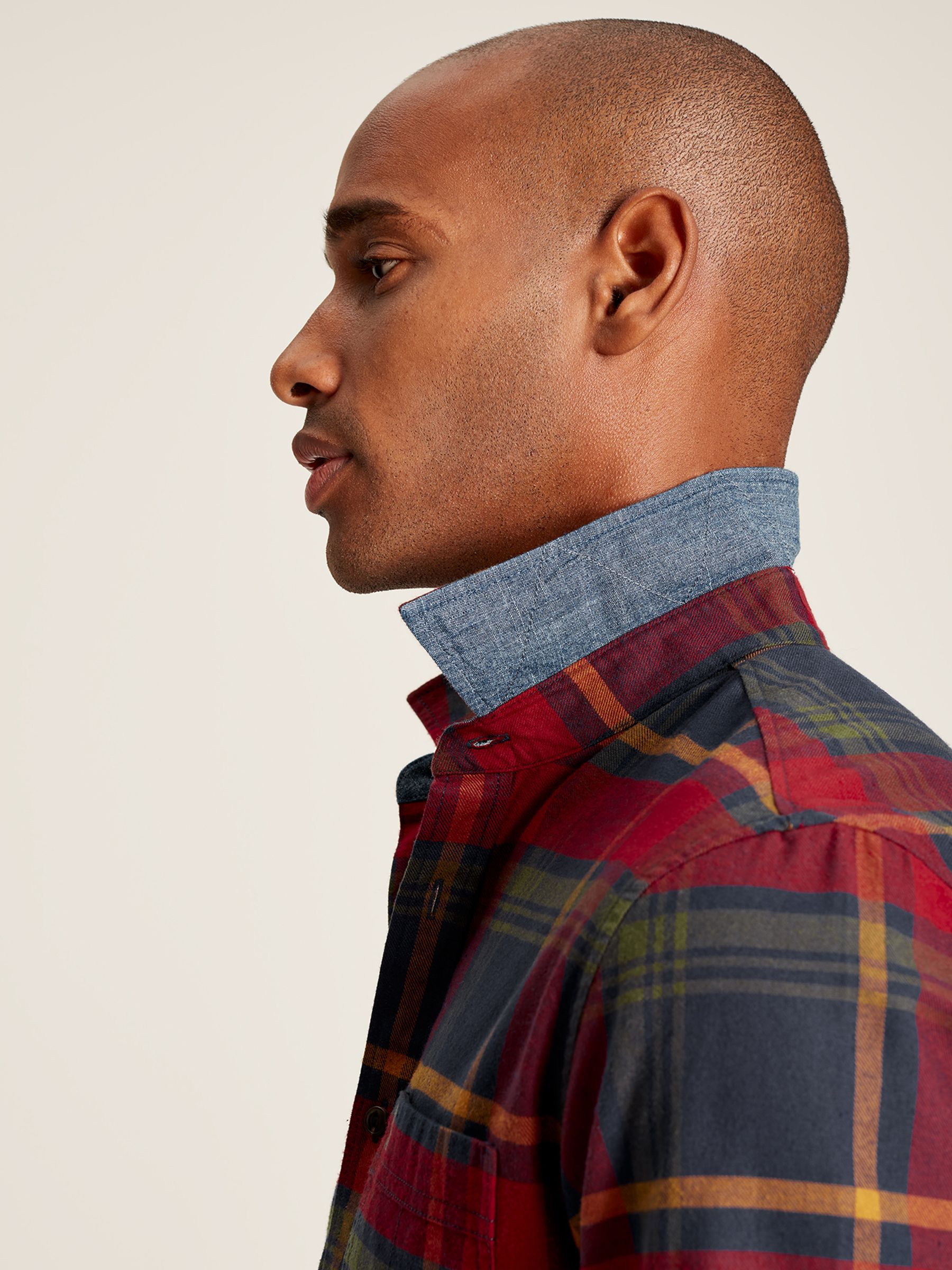 Buchannan Red Cotton Check Shirt - Image 4 of 6