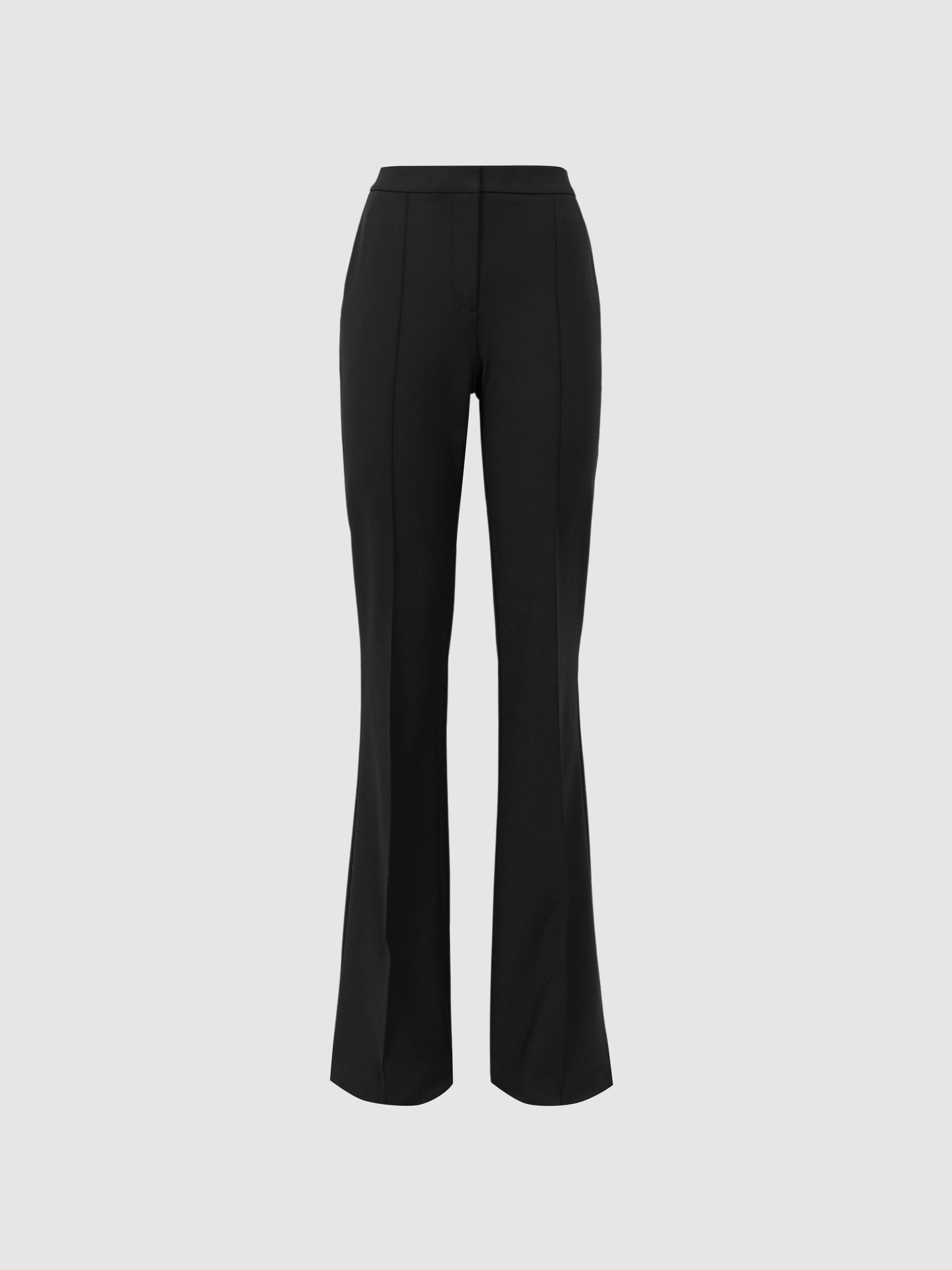 Skinny Fit Flared Trousers in Black - Image 2 of 4
