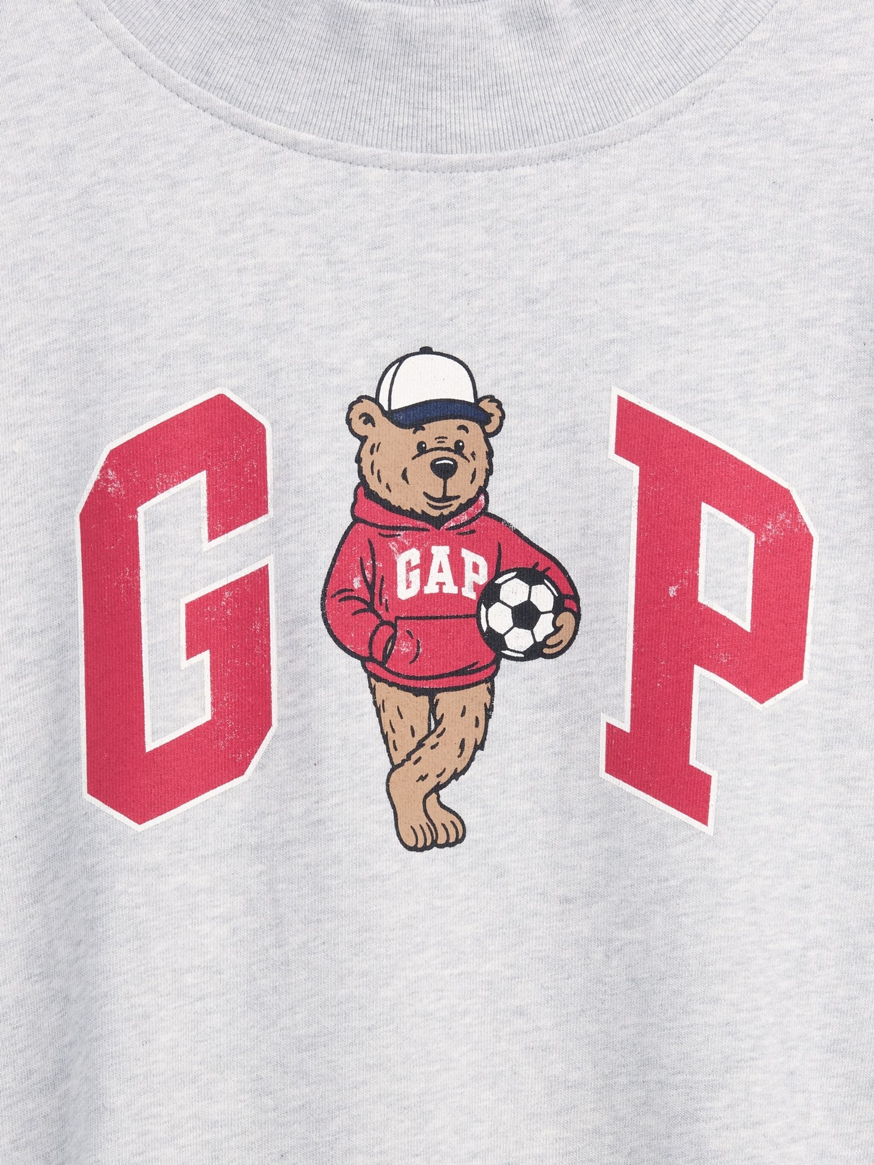 Grey French Terry Brannan Bear Logo Sweatshirt - Image 4 of 4