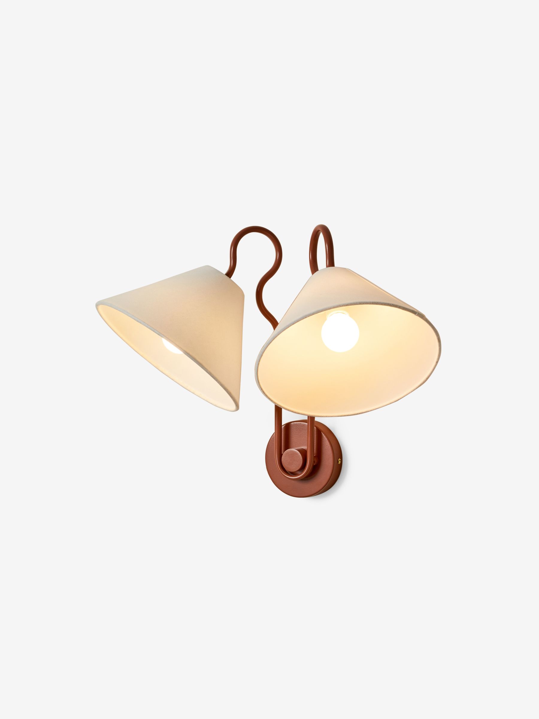 Madelyn Double Wall Light in Red - Image 2 of 2