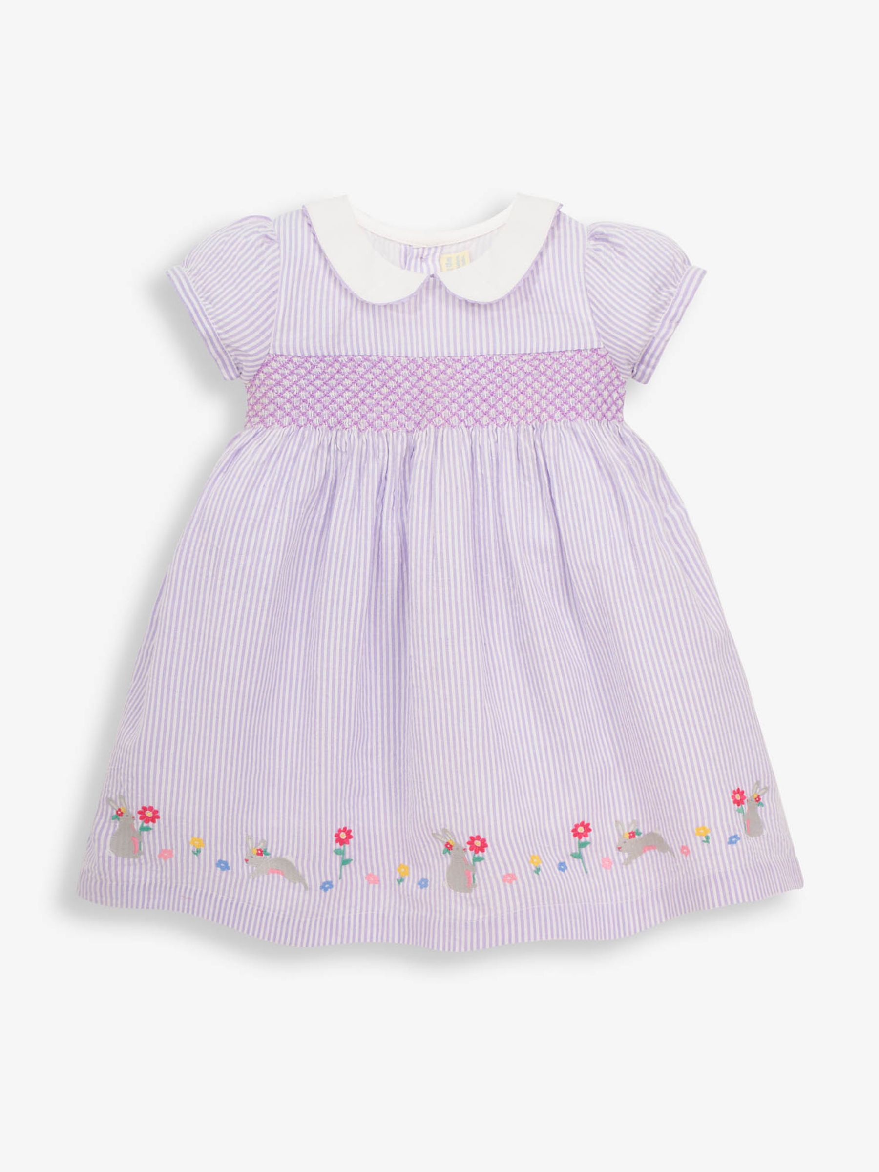 Lilac Girls Bunny Smocked Dress - Image 1 of 3
