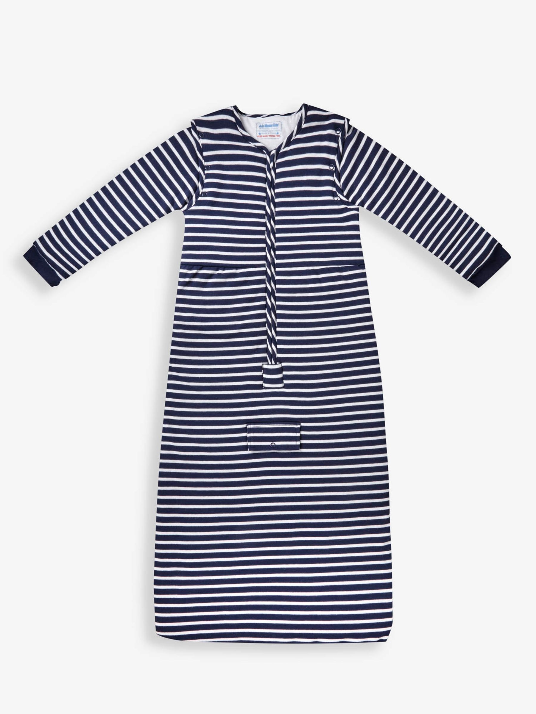 Navy Stripe 2.5 Tog Travel Toddler Sleeping Bag - Image 1 of 4