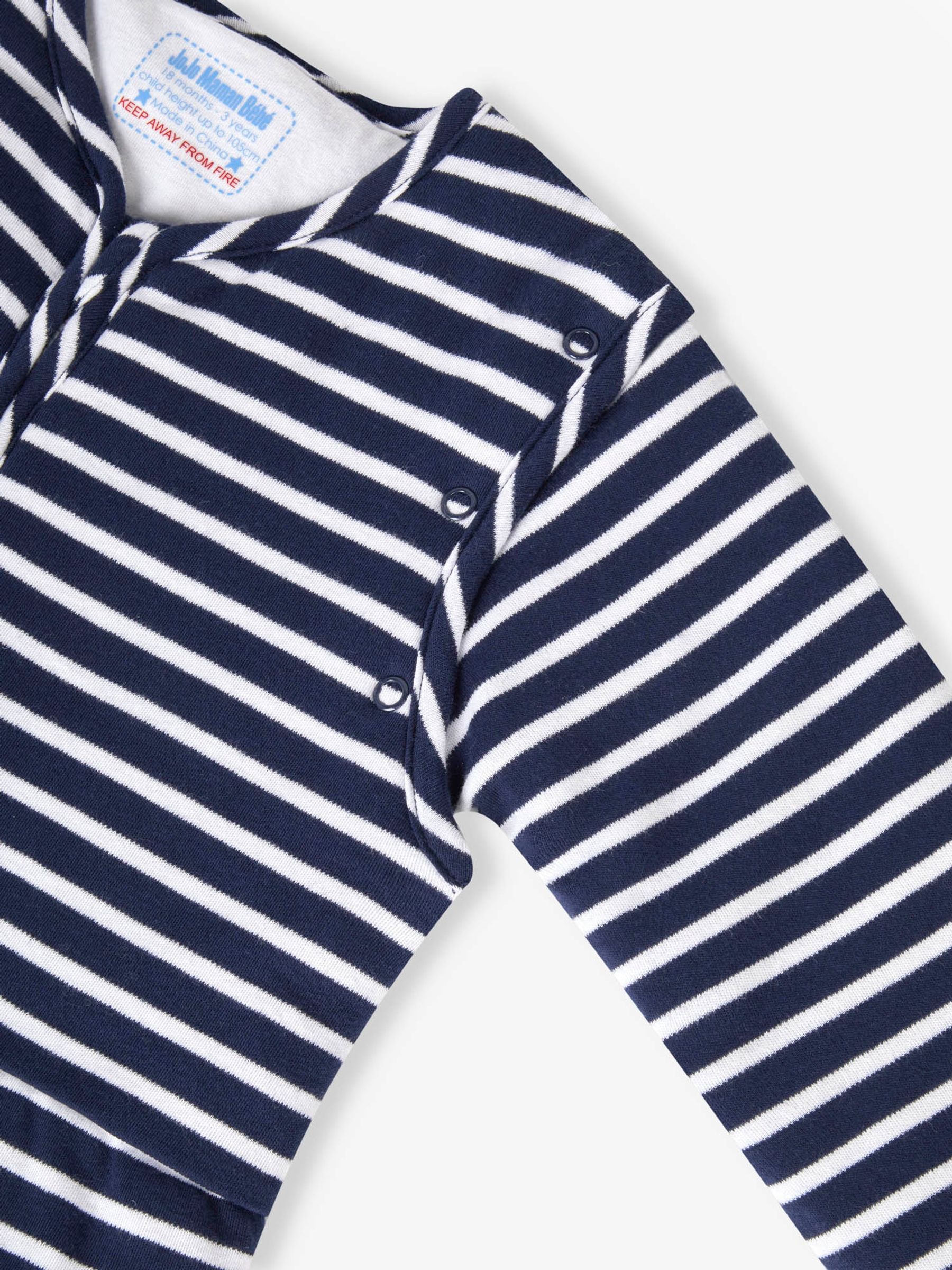 Navy Stripe 2.5 Tog Travel Toddler Sleeping Bag - Image 2 of 4