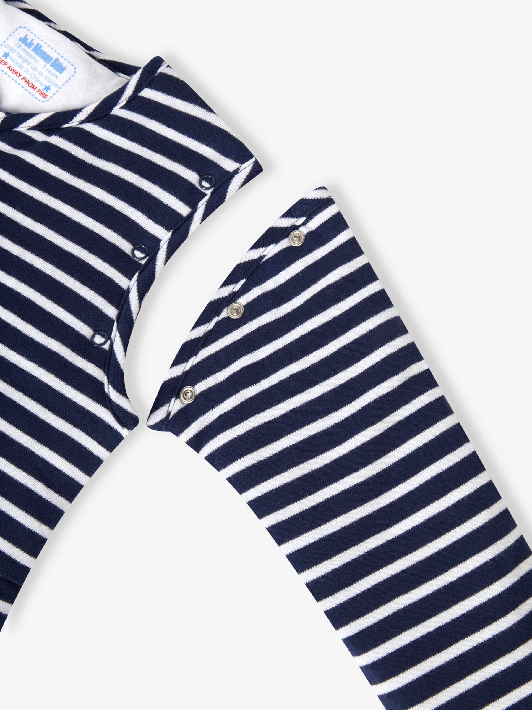 Navy Stripe 2.5 Tog Travel Toddler Sleeping Bag - Image 3 of 4