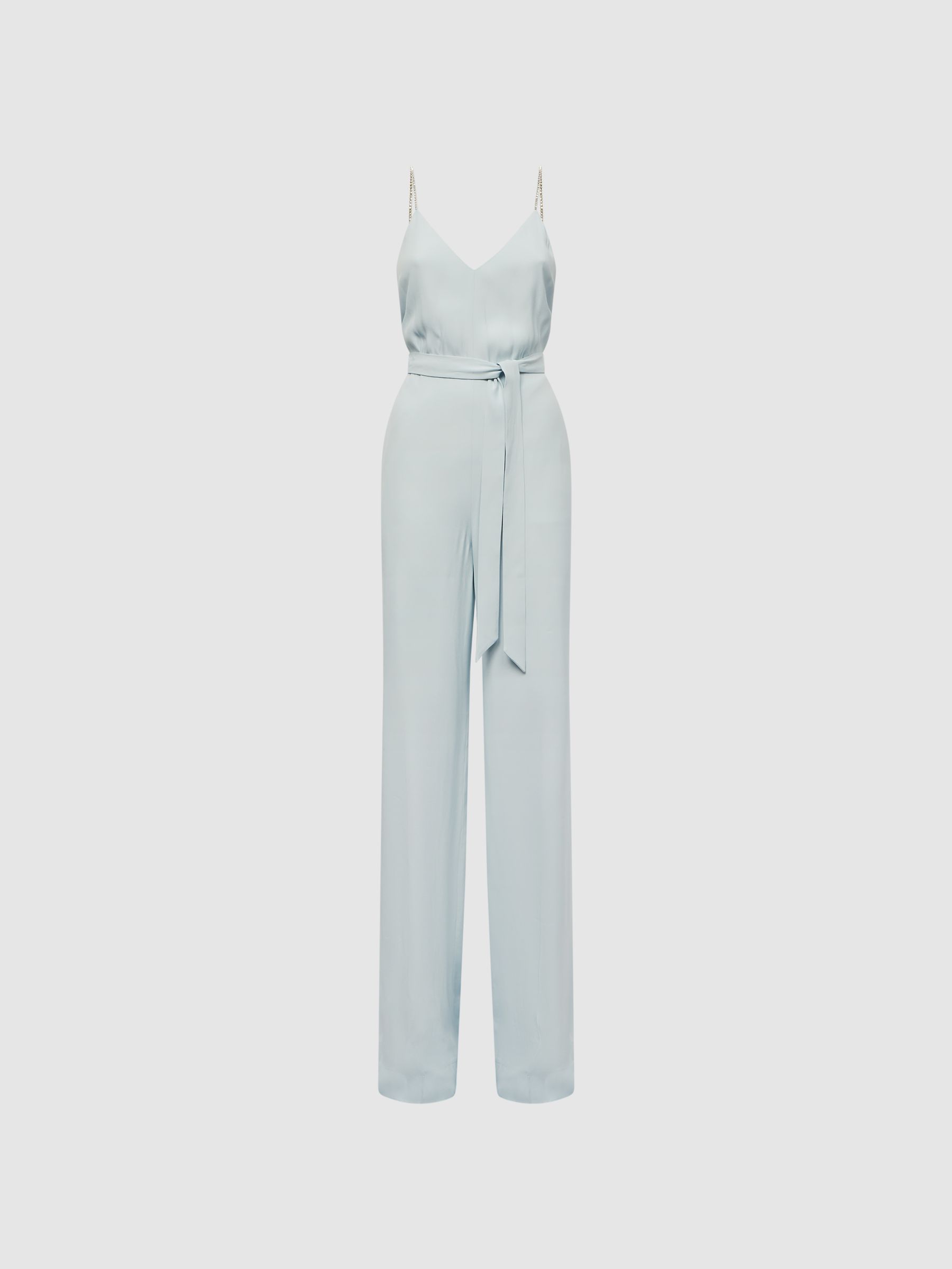 Embellished Wide Leg Jumpsuit in Green - Image 2 of 7