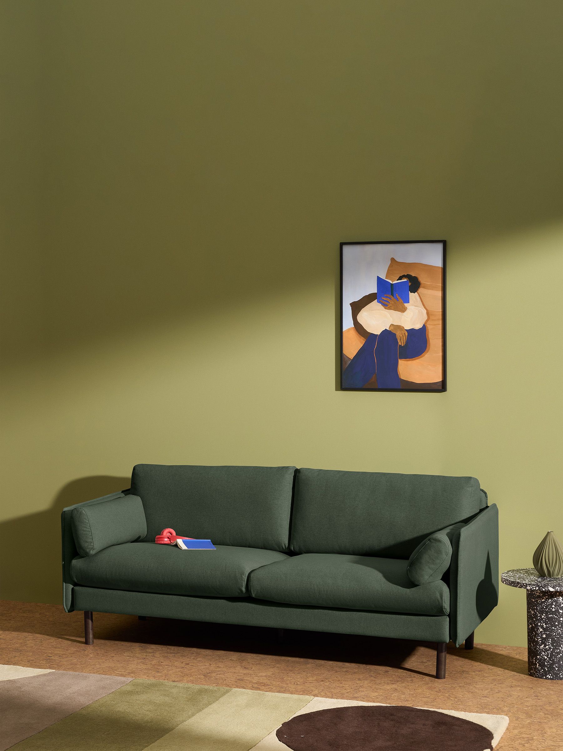 Brayla Sofa in a Box in Green - Image 2 of 9