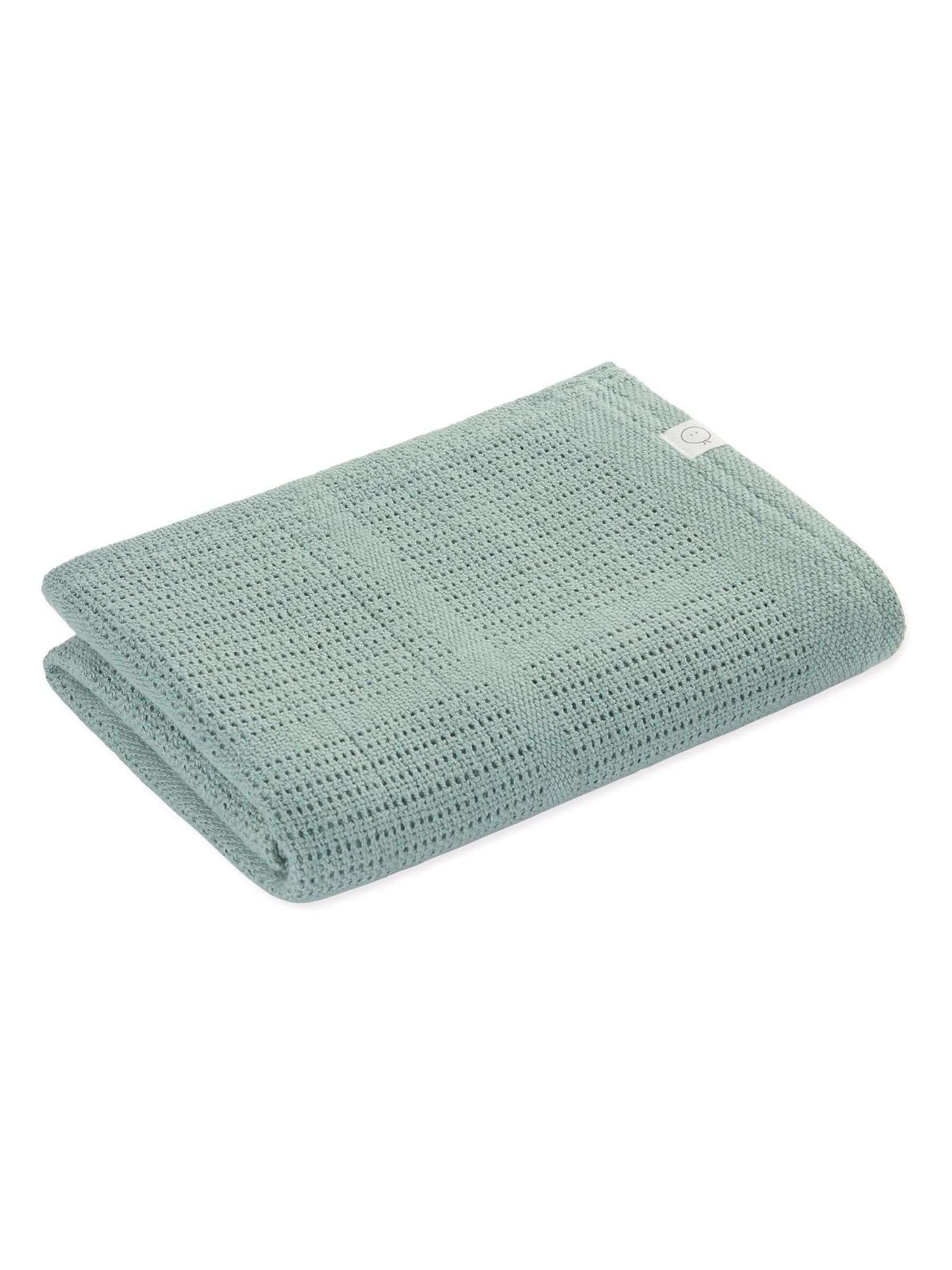 MORI Mint Green Blend Cellular Baby Blanket - Image 5 of 9