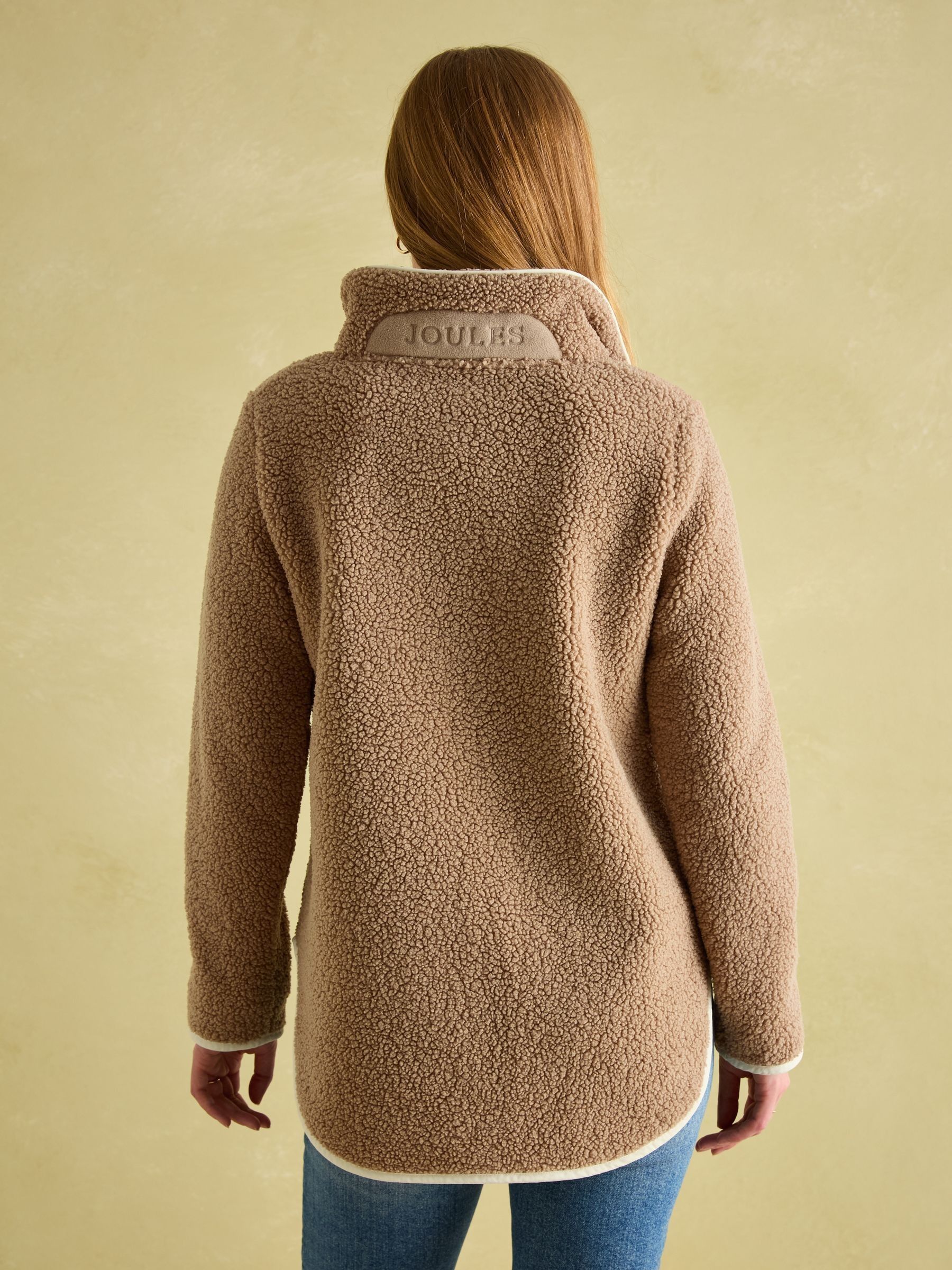 Aldeburgh Tan Brown Quarter Zip Fleece - Image 2 of 7