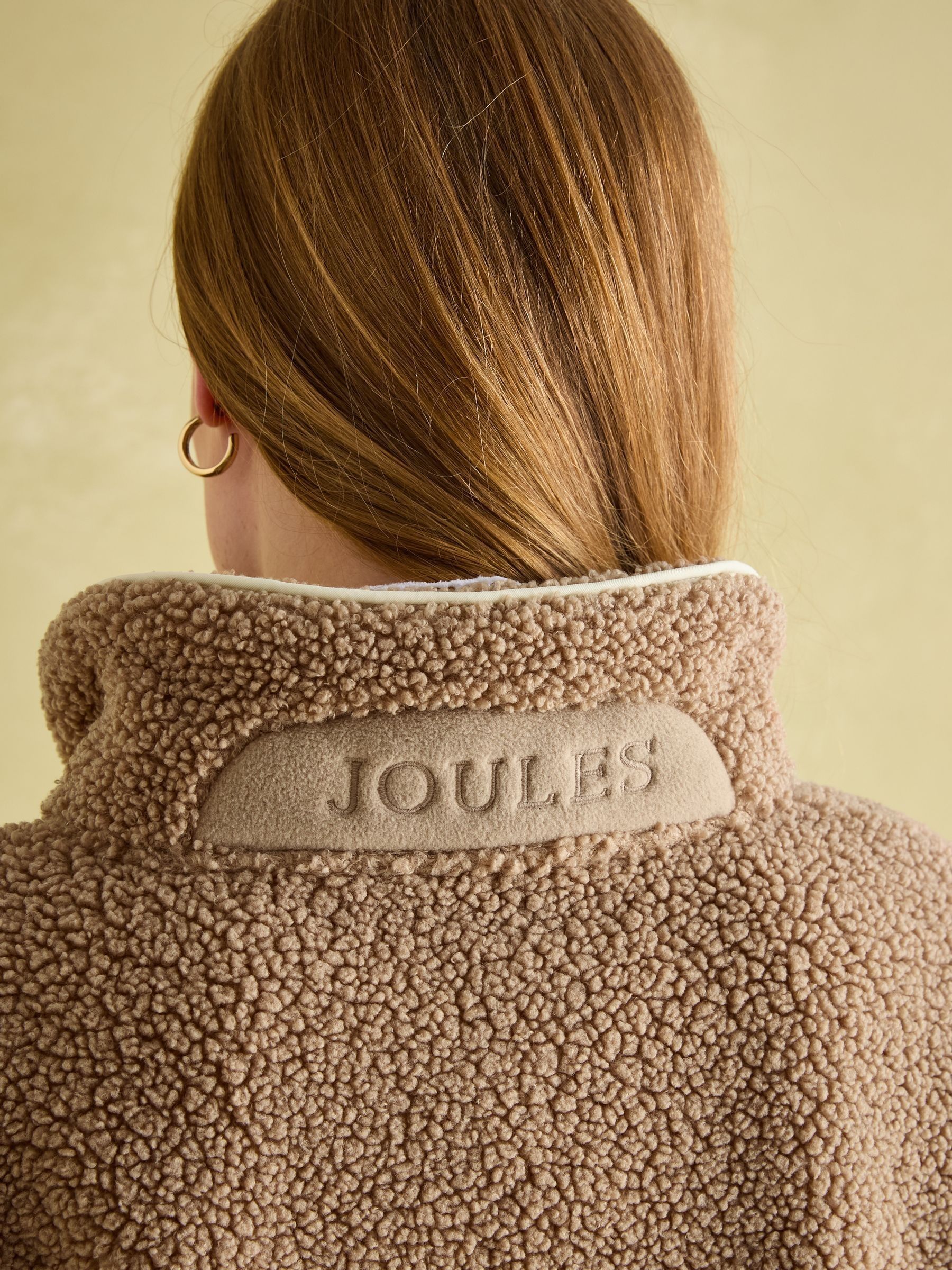 Aldeburgh Tan Brown Quarter Zip Fleece - Image 5 of 7