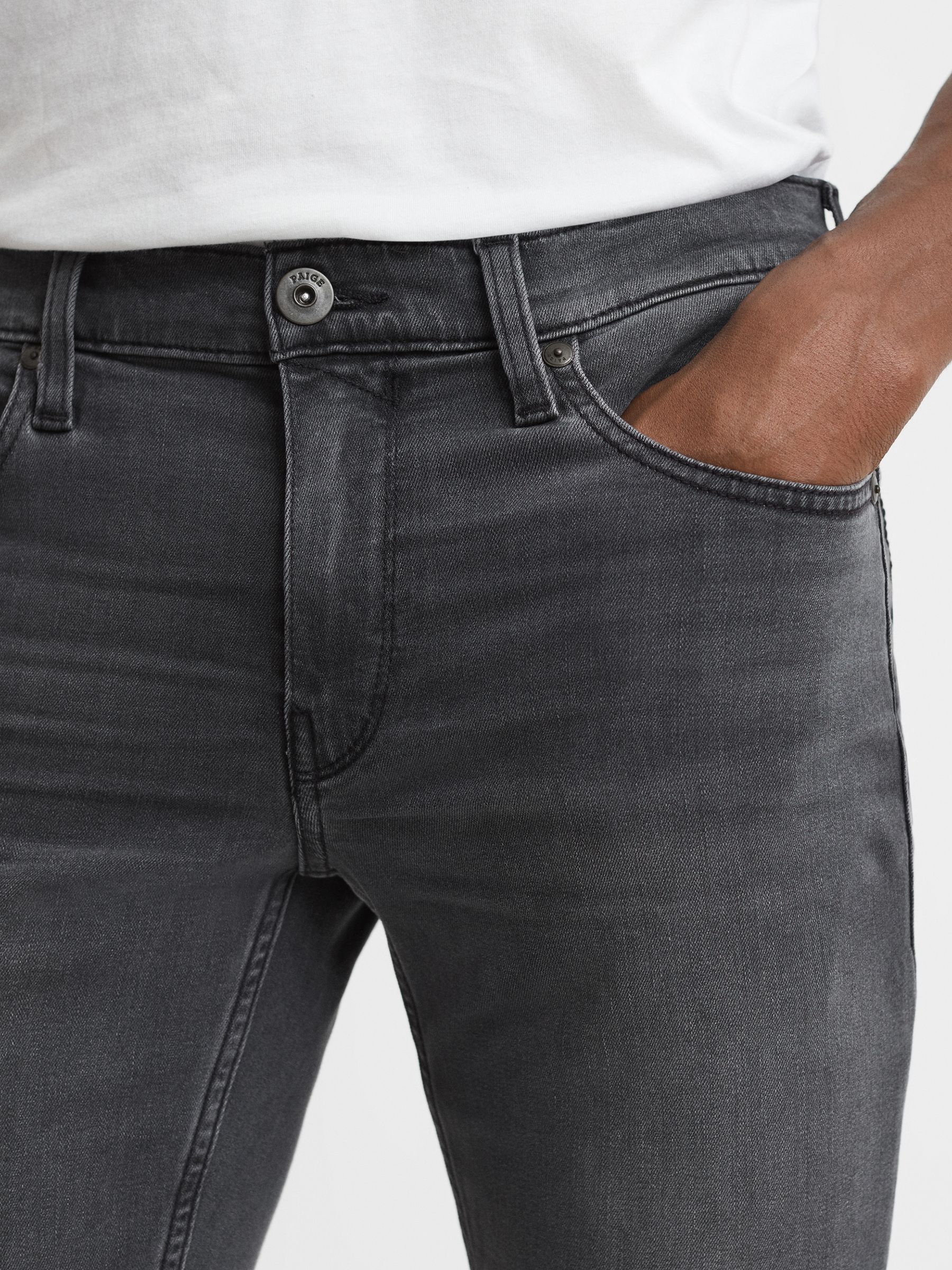 Paige High Stretch Super Skinny Jeans in Belnap - Image 4 of 5