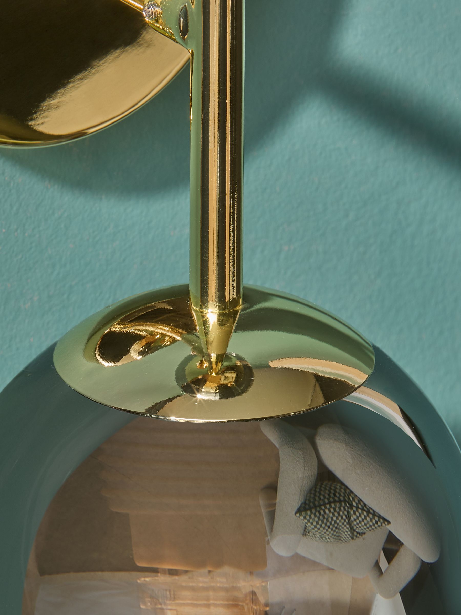 Globe Wall Light in Gold/Smoke Grey - Image 4 of 6