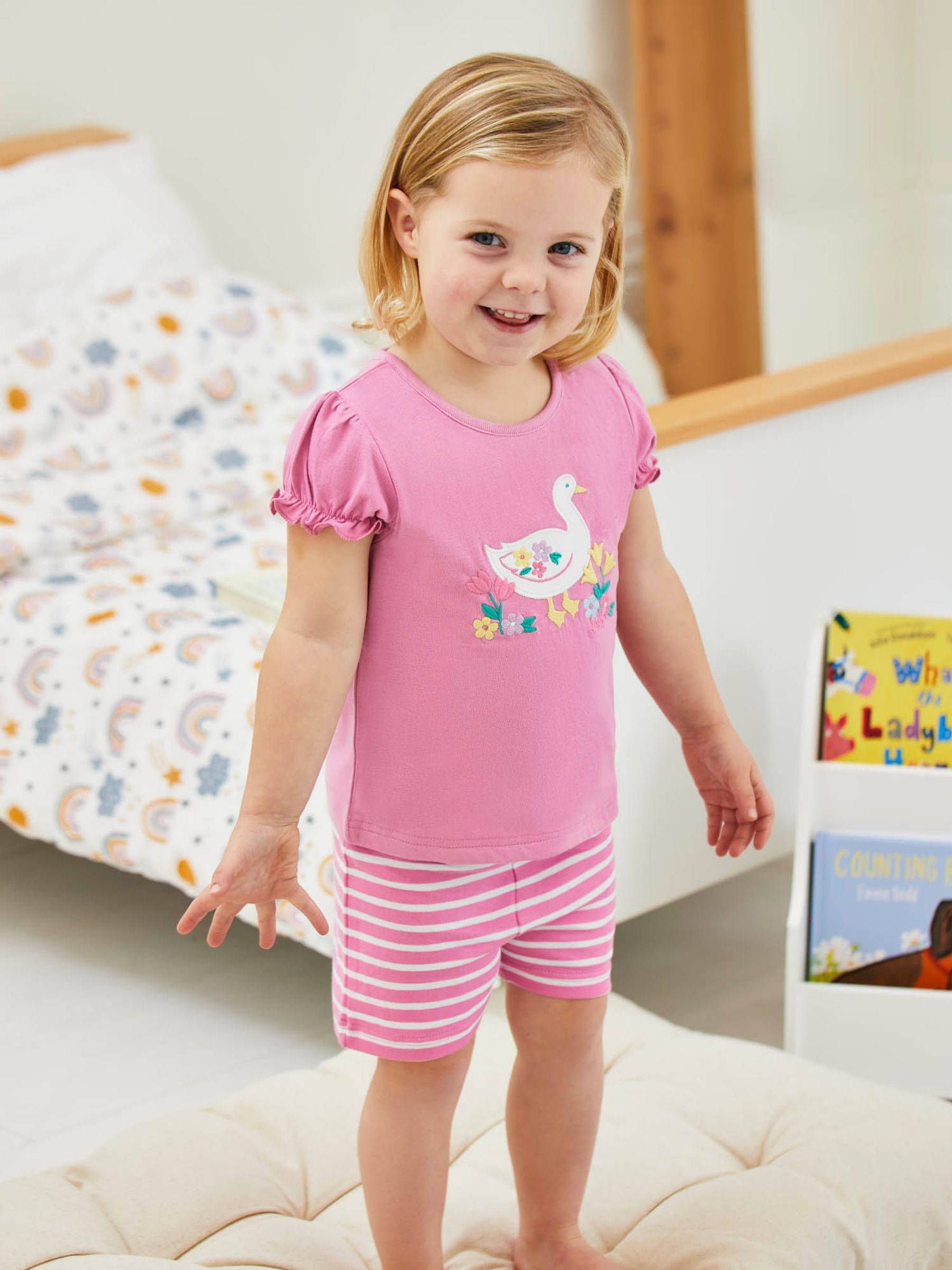 Duck Egg Girls' 2-Pack Duck Jersey Pyjamas - Image 12 of 12