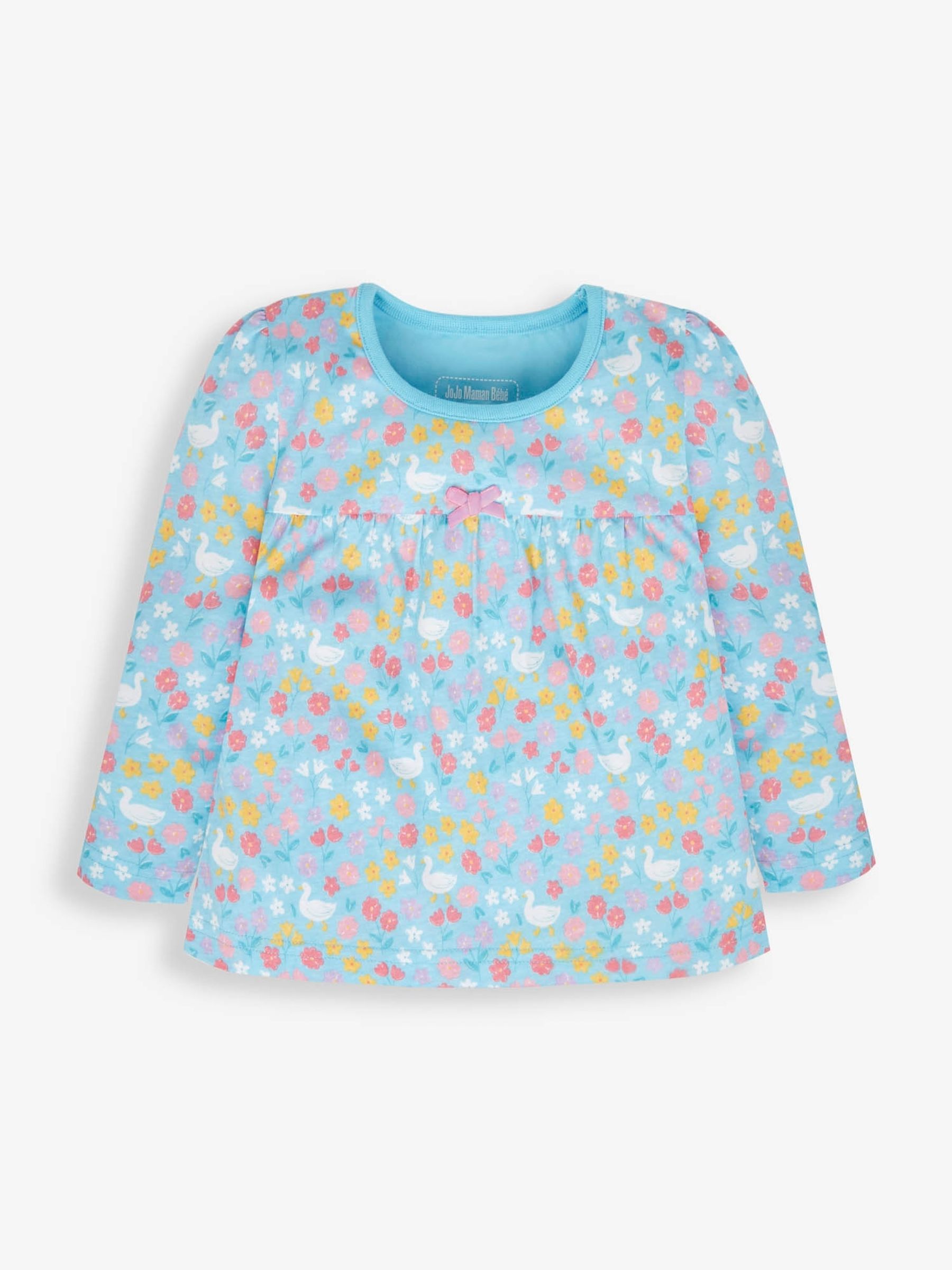 Duck Egg Girls' 2-Pack Duck Jersey Pyjamas - Image 4 of 12