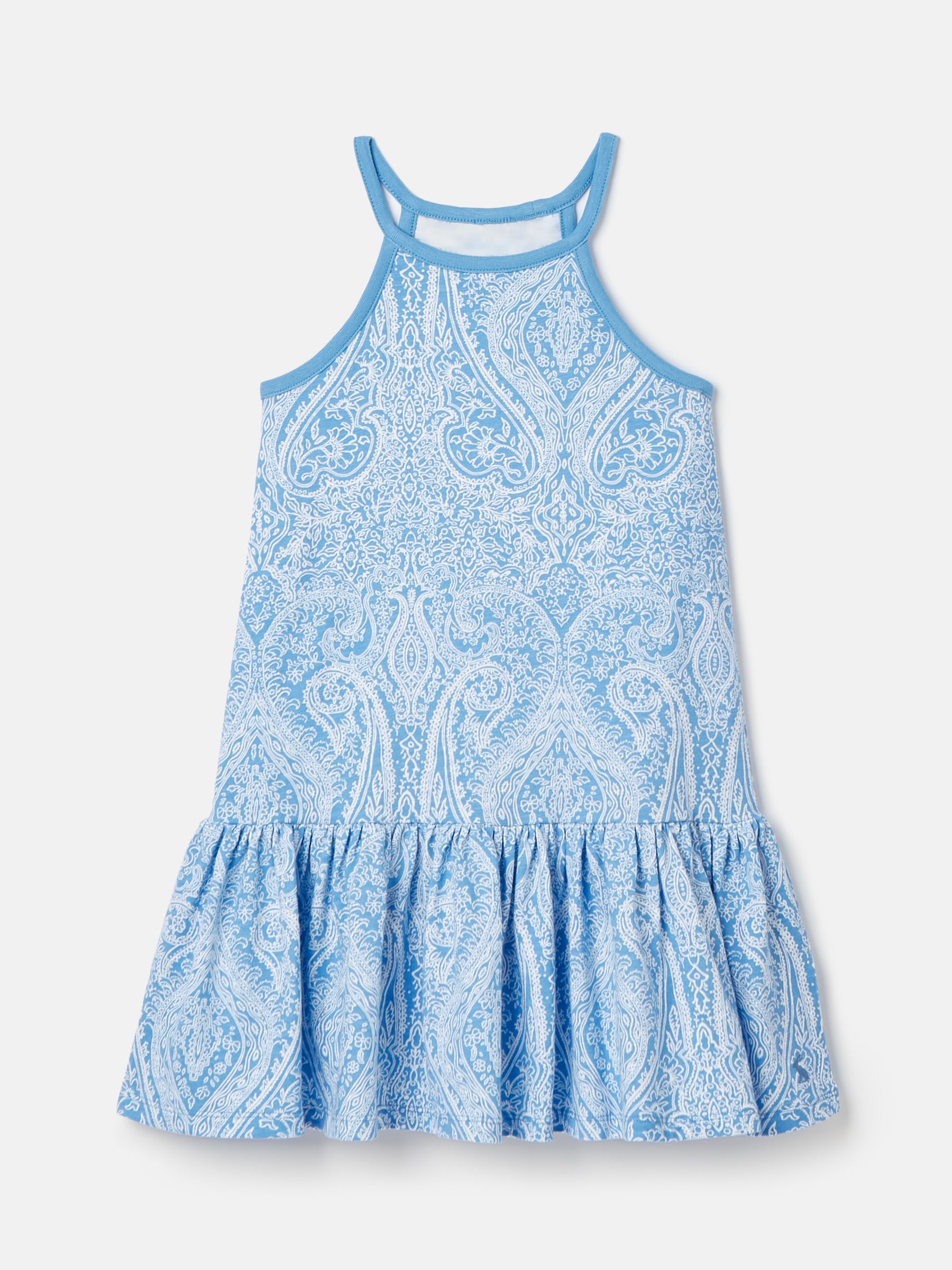 Skipwell Blue Cotton Sleeveless Dress - Image 1 of 5 Skipwell Blue Cotton Sleeveless Dress - Image 1 of 5