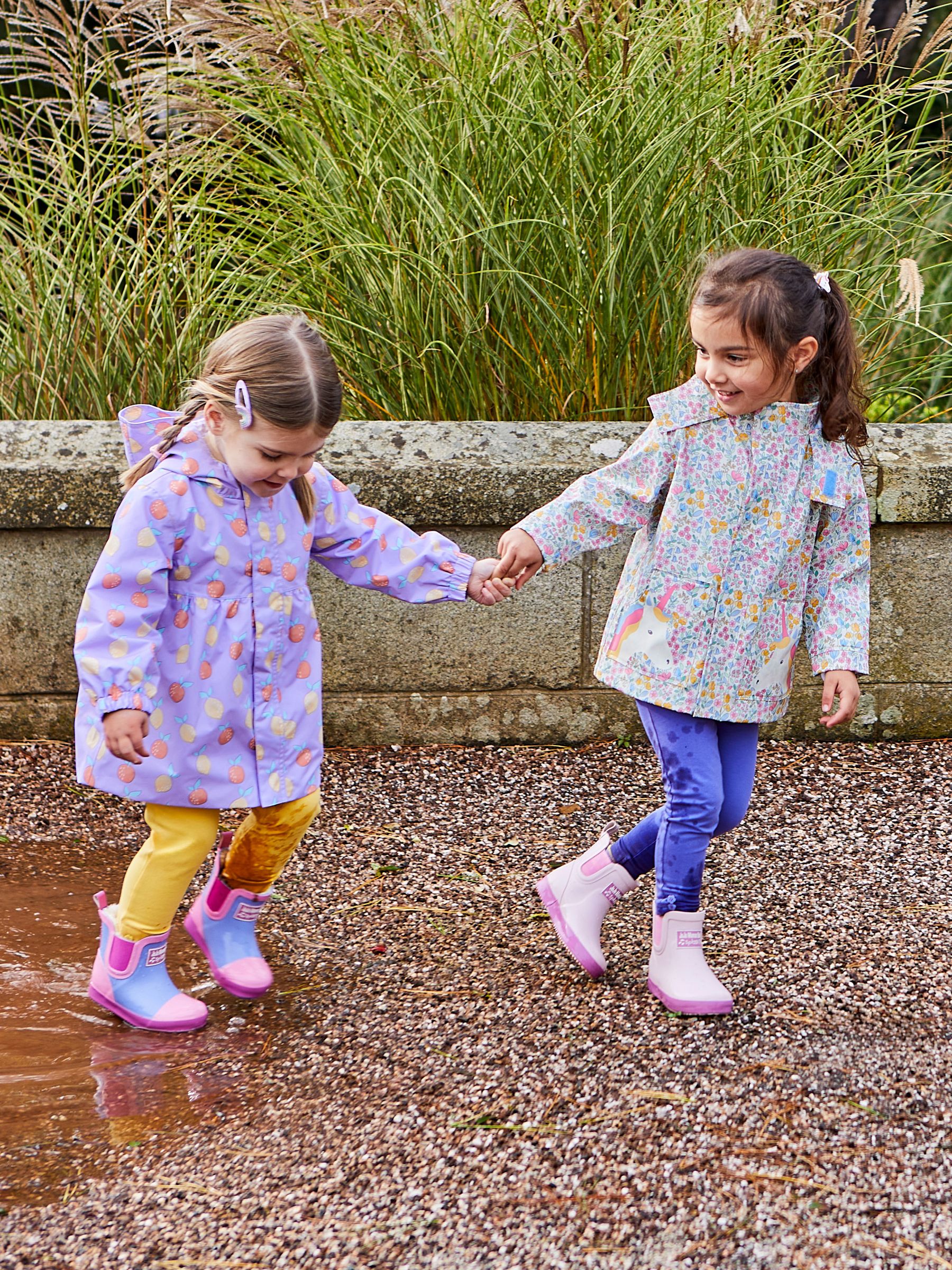Lilac Purple Cosy Lined Colour Block Wellies | JoJo Maman Bébé USA