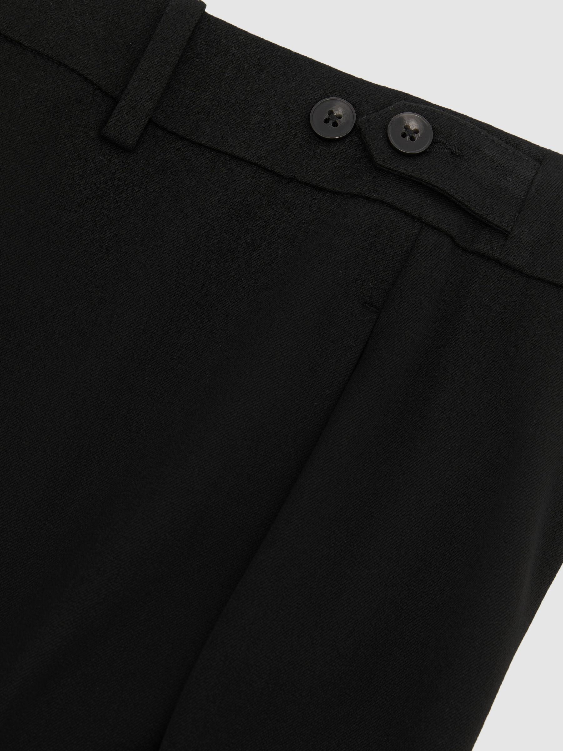 Petite Straight-Leg Side-Adjuster Trousers in Black - Image 7 of 8