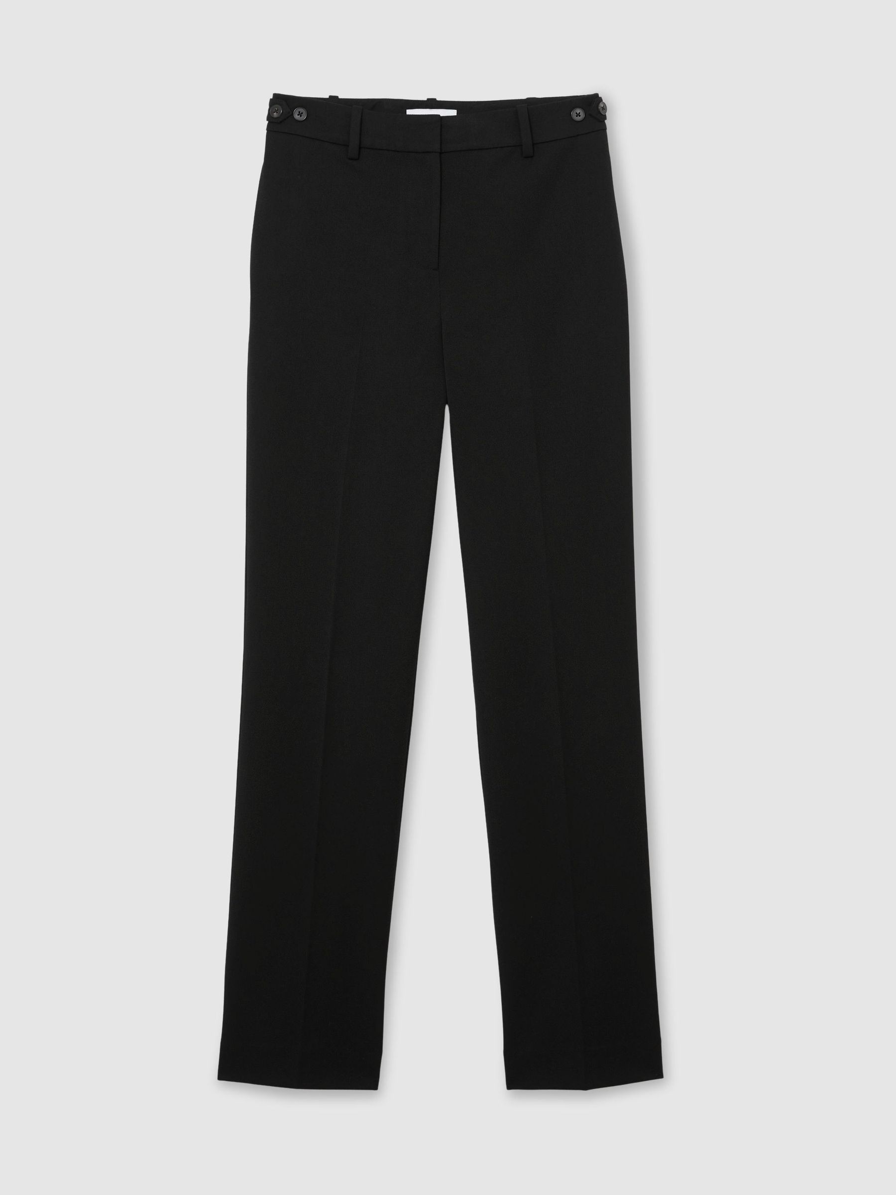Straight-Leg Side-Adjuster Trousers in Black - Image 2 of 7