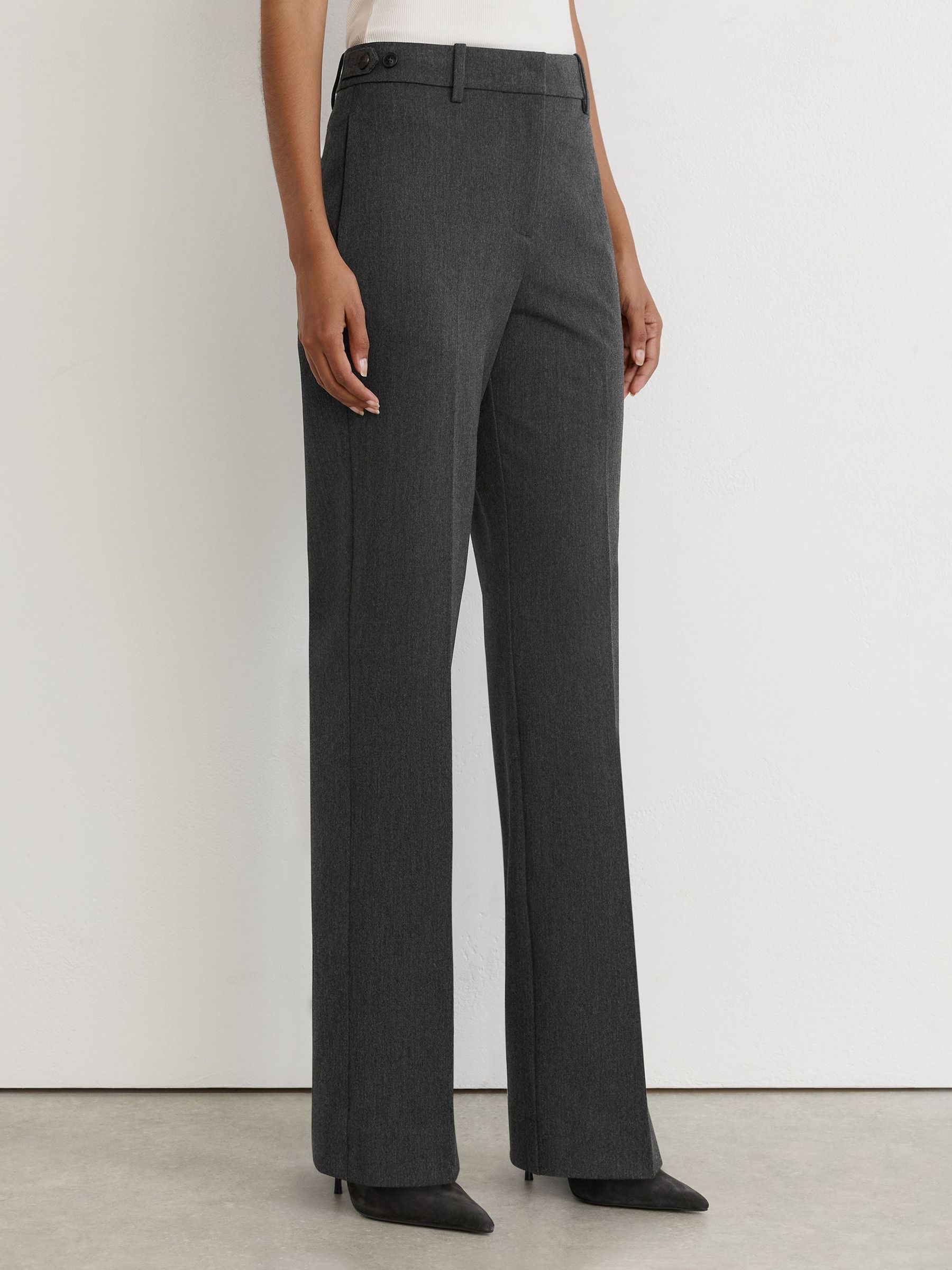 Straight-Leg Side-Adjuster Trousers in Grey - Image 3 of 7
