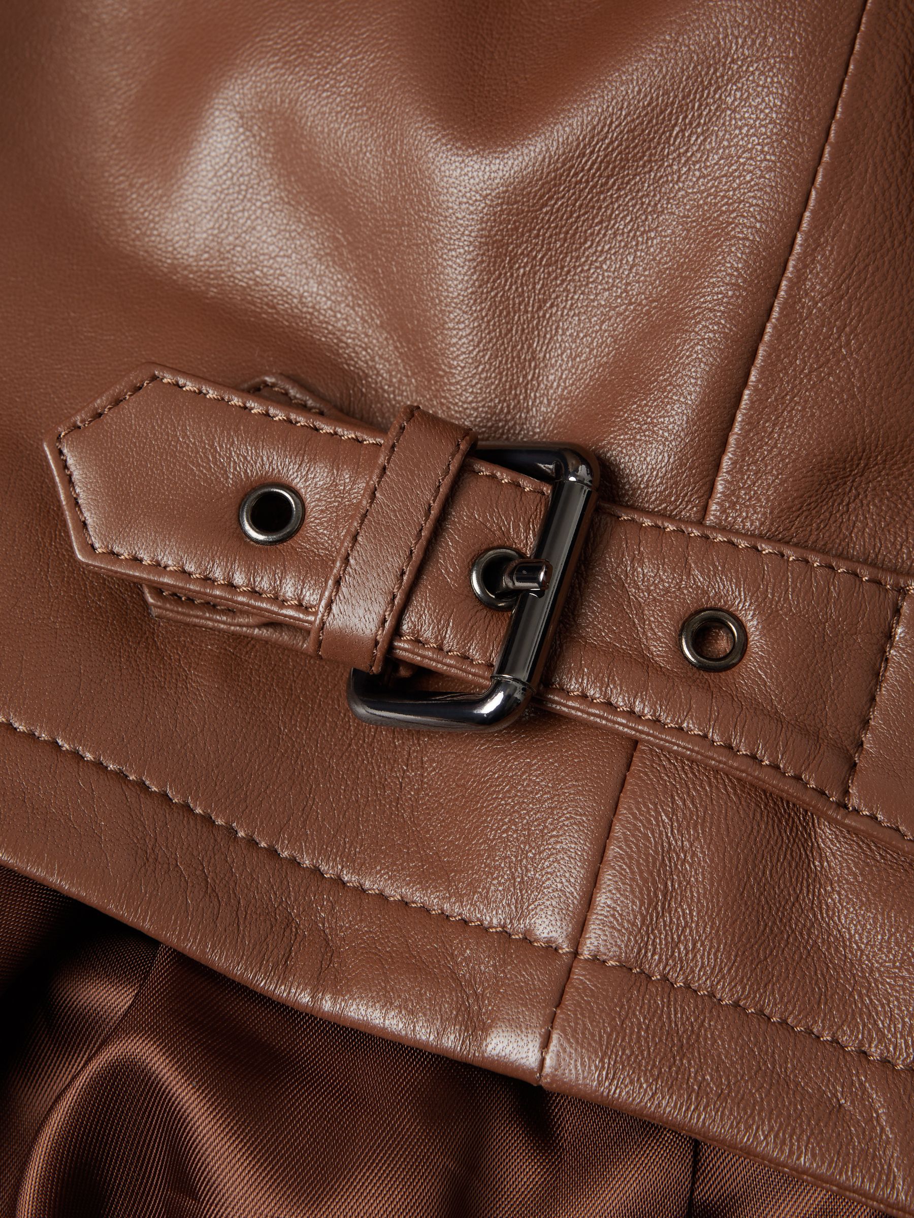 McLaren F1 Leather Jacket in Chocolate - Image 10 of 10