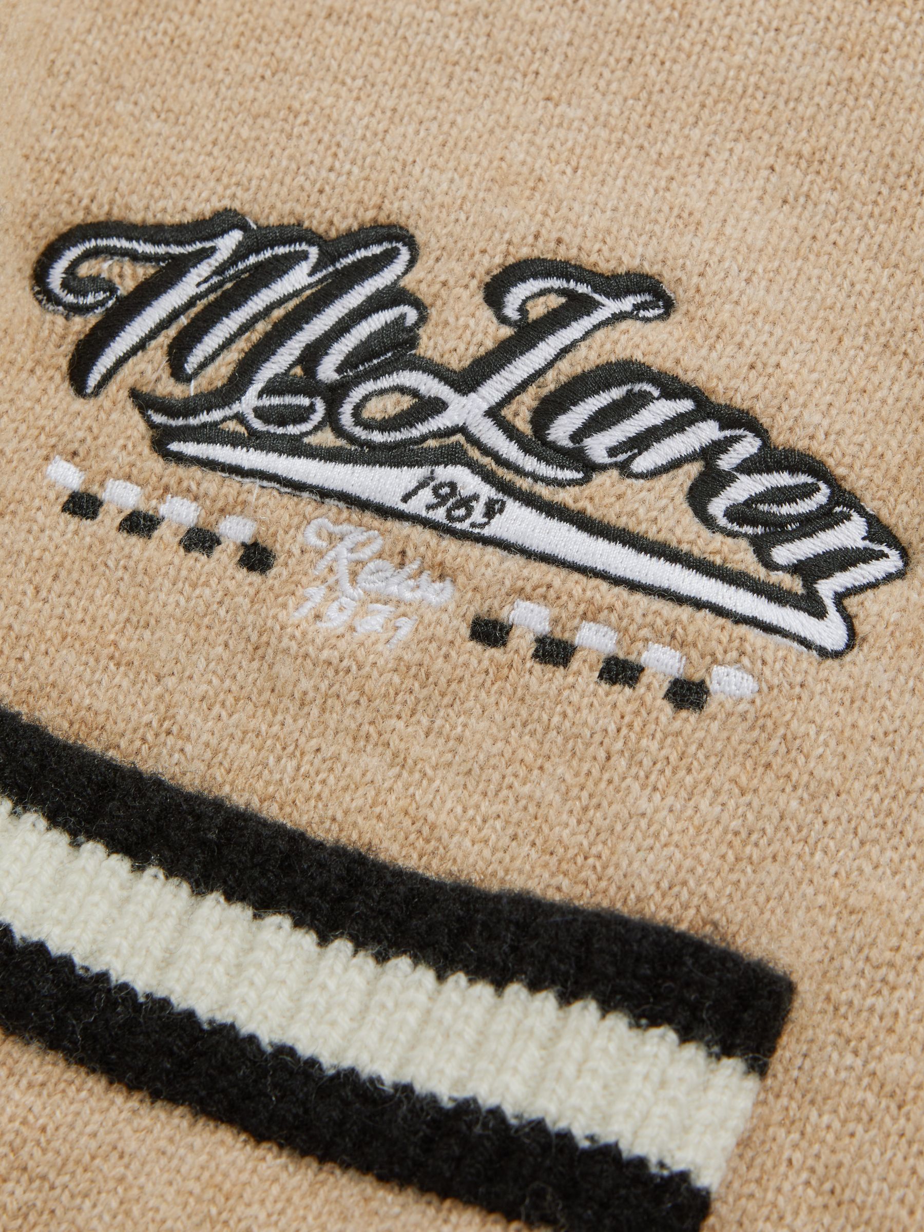 McLaren F1 Wool Cashmere Cardigan in Camel/Ecru - Image 7 of 7